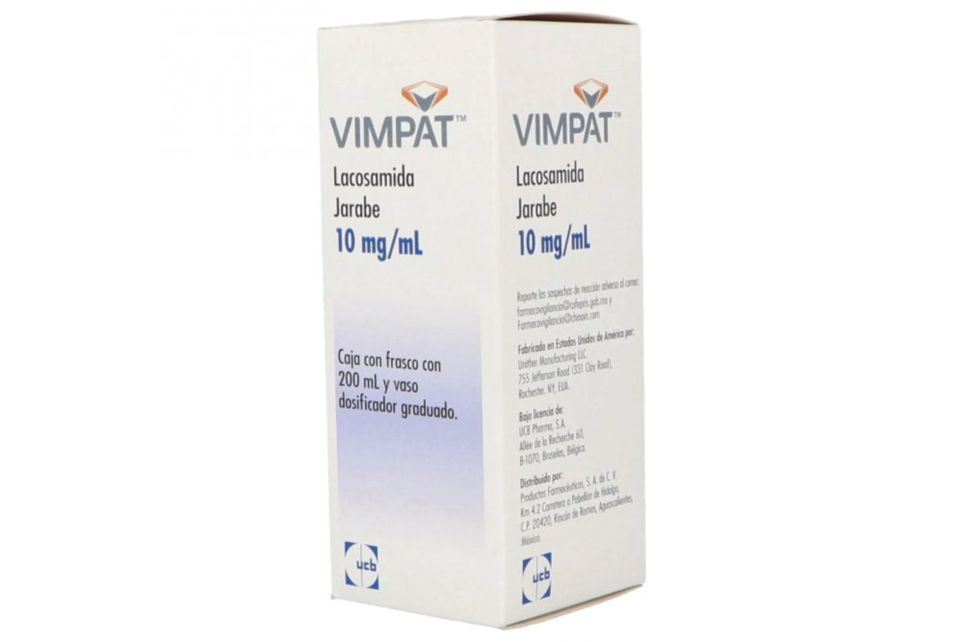 Vimpat 10 Mg Jarabe Con 200 Ml