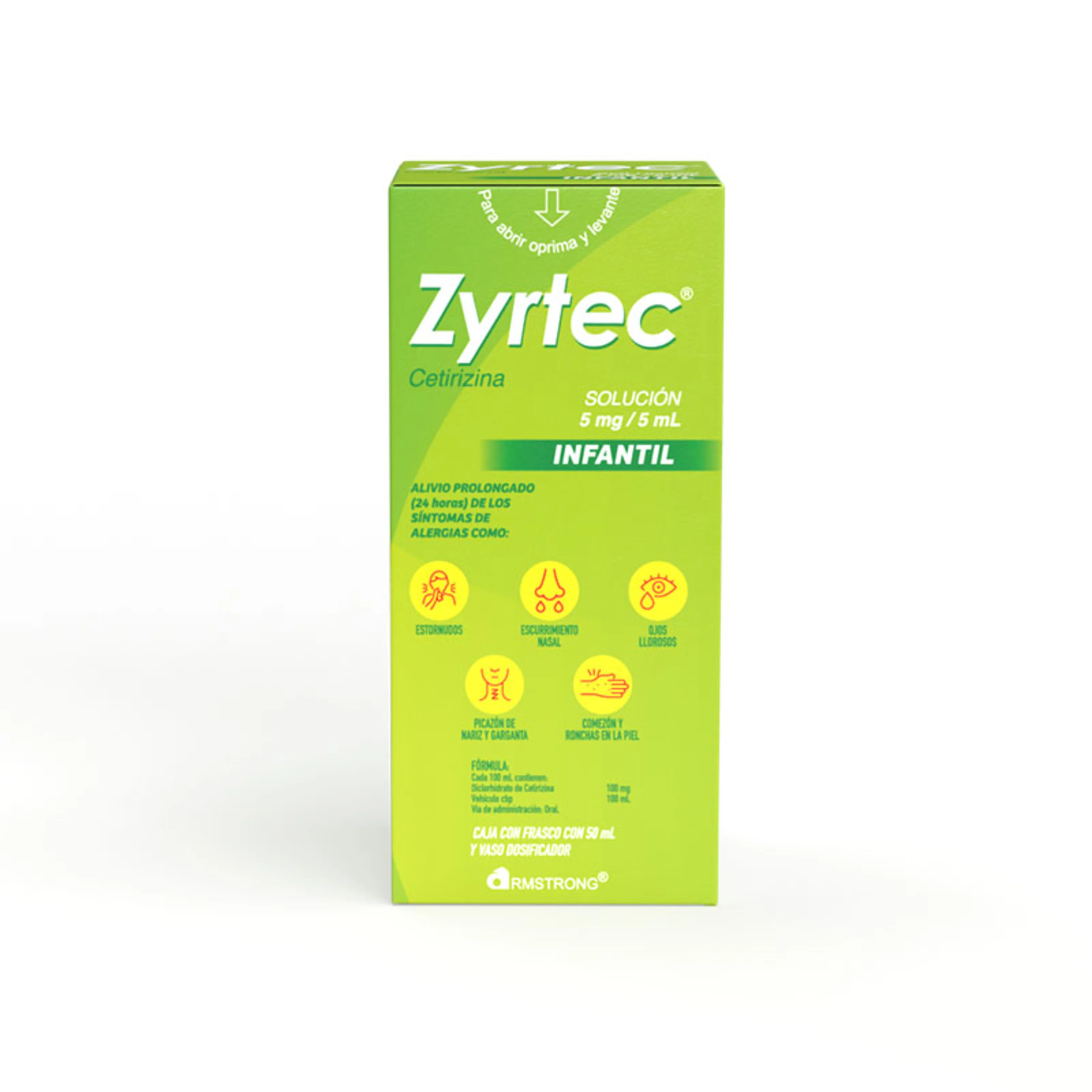 Zyrtec Infantil 5 Mg Con 50 Ml De Solución