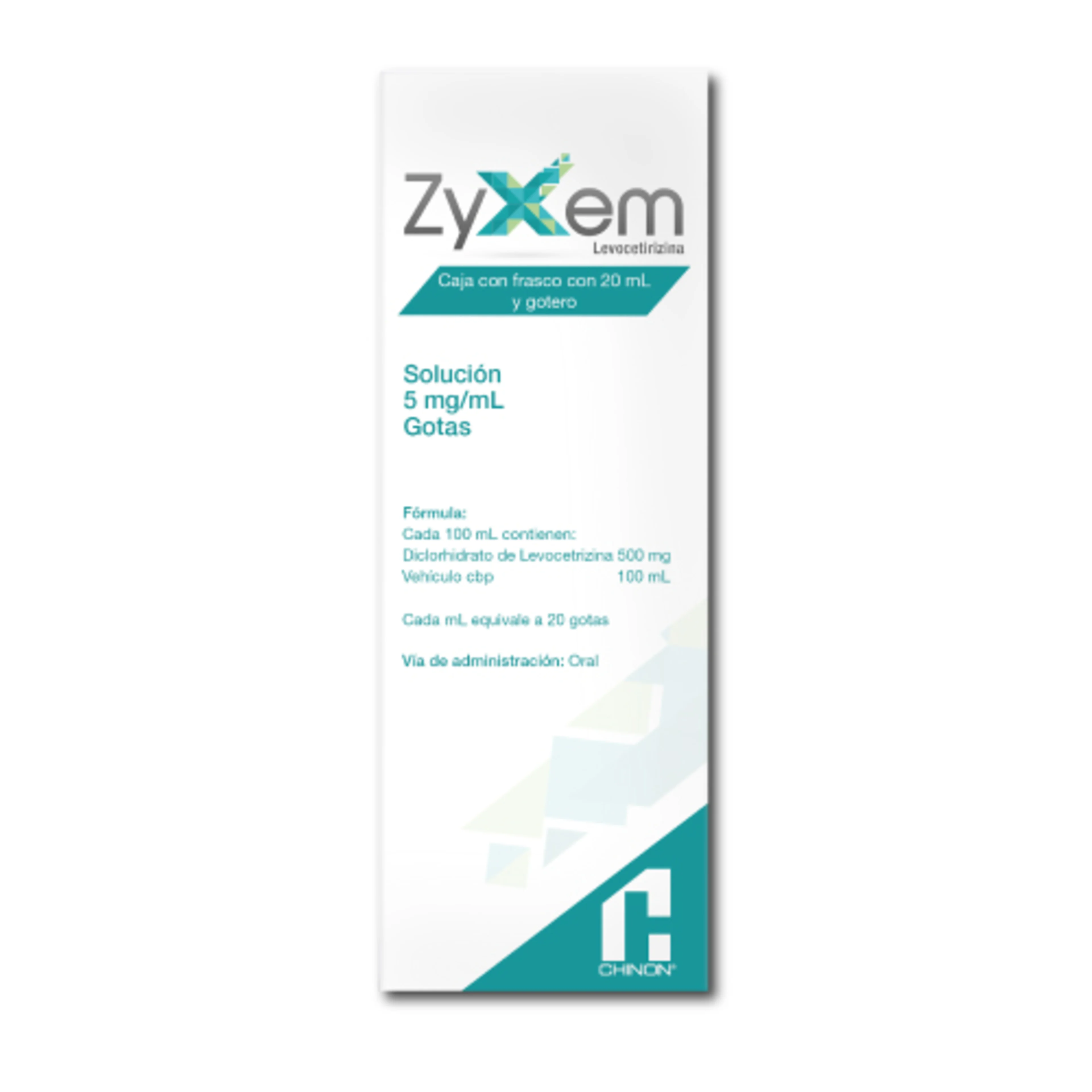Zyxem 5 Mg Solución Gotas 20 Ml