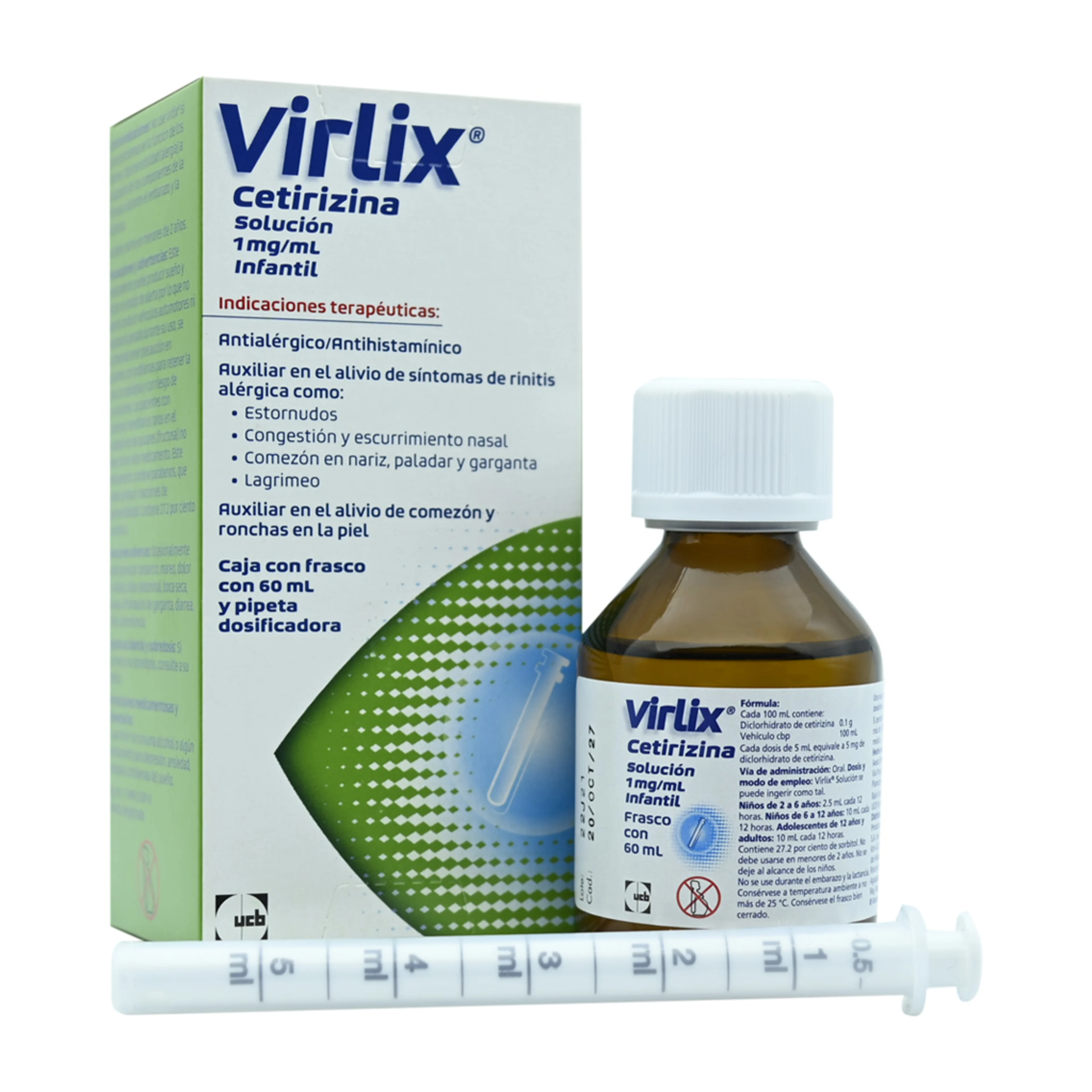 Virlix 1 Mg Con 60 Ml De Solución