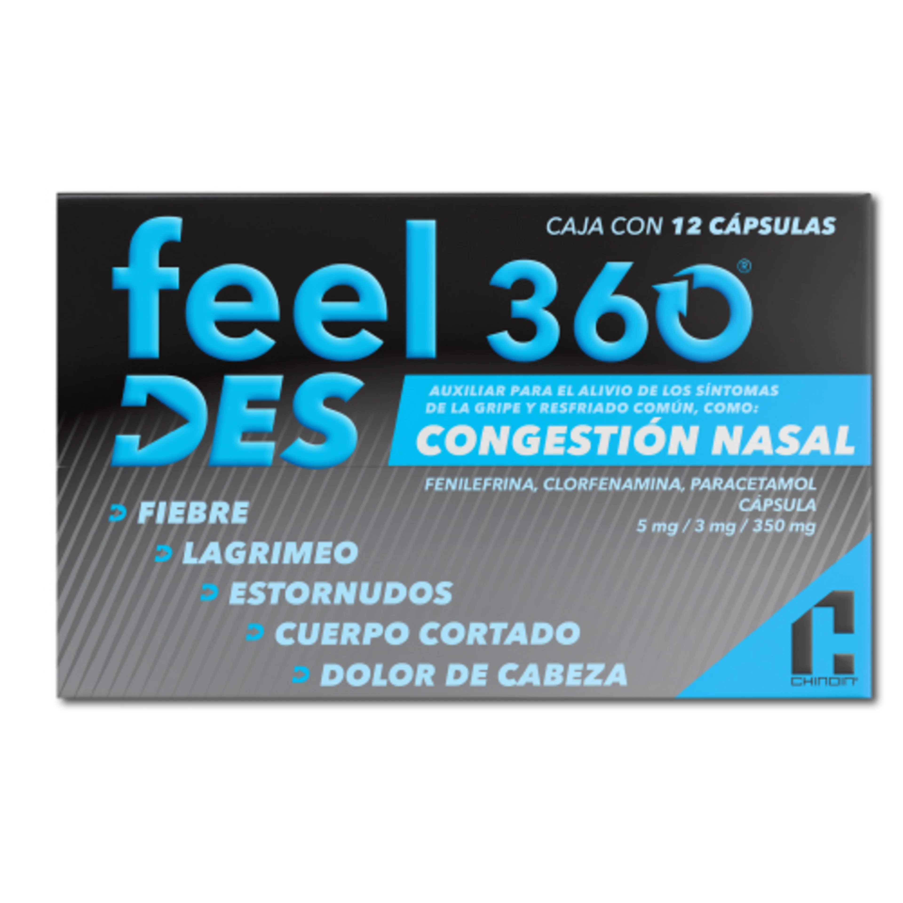 Feel 360 500/25/5/4 Mg Con 10 Tabletas