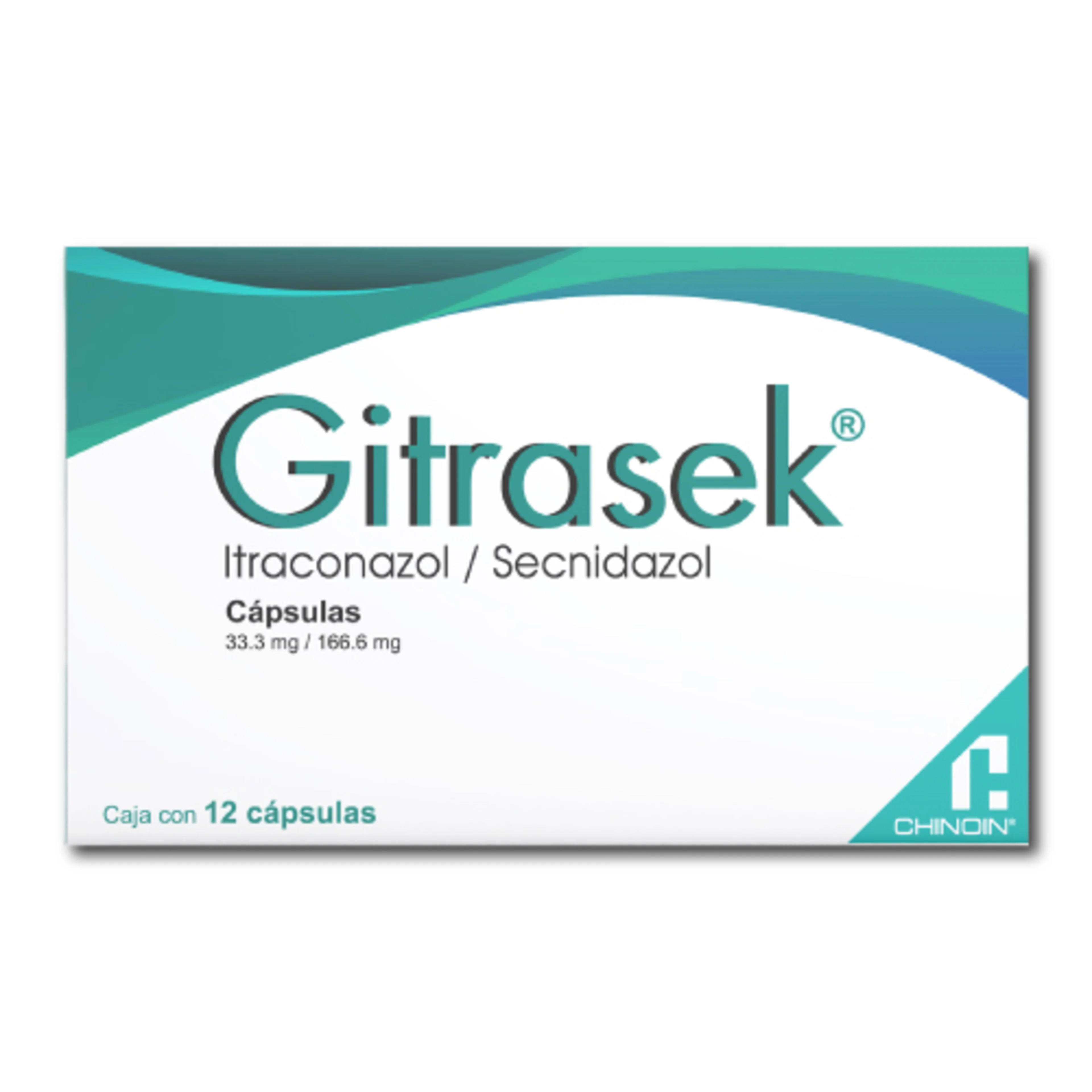 Gitrasek 33.3/166.6 Mg Con 12 Cápsulas