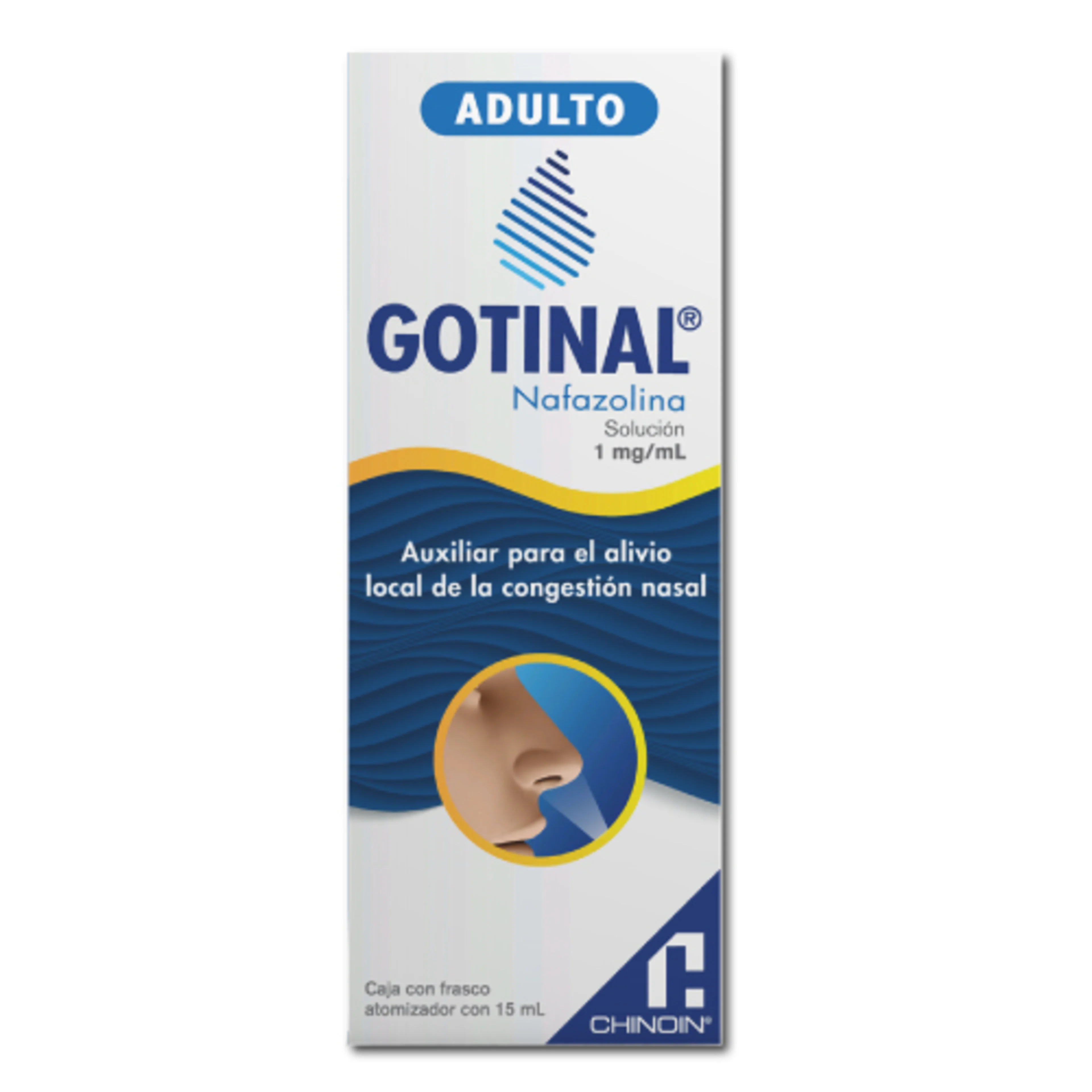 Gotinal 1 Mg Solución Nasal Con Atomizador 15 Ml
