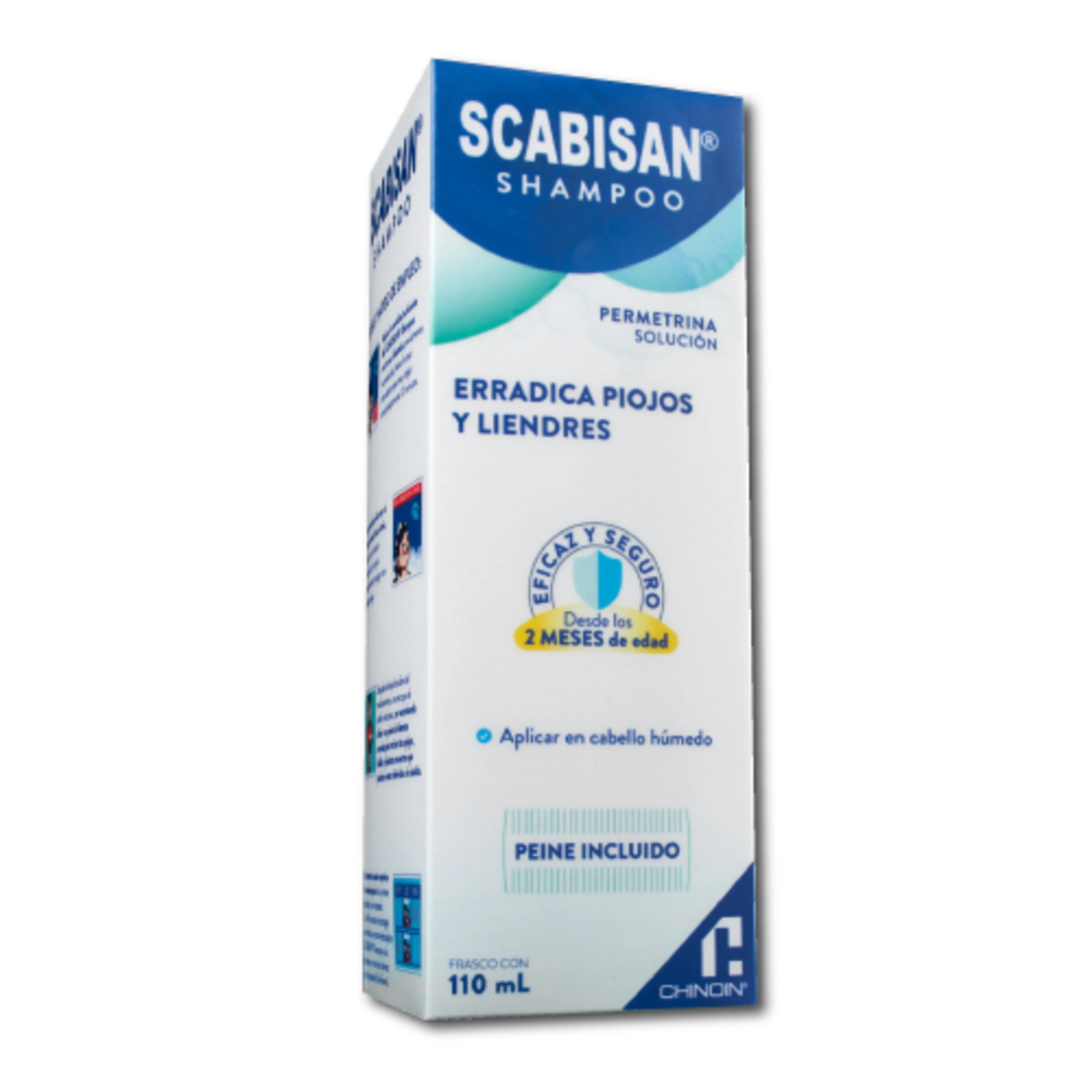 Scabisan Shampoo Para Piojos Y Liendres 1 G Con 110 Ml