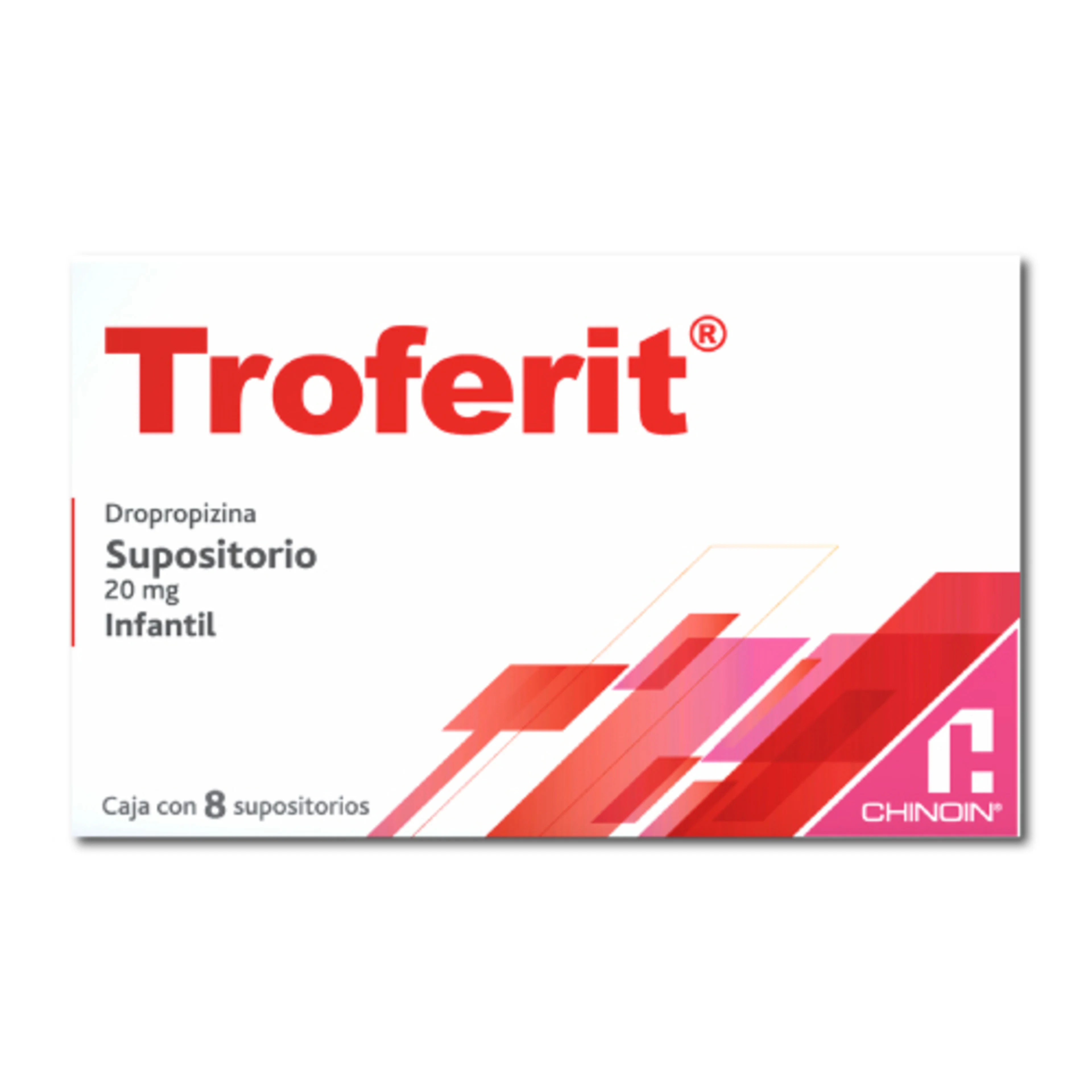 Troferit Infantil 20 Mg Con 8 Supositorios