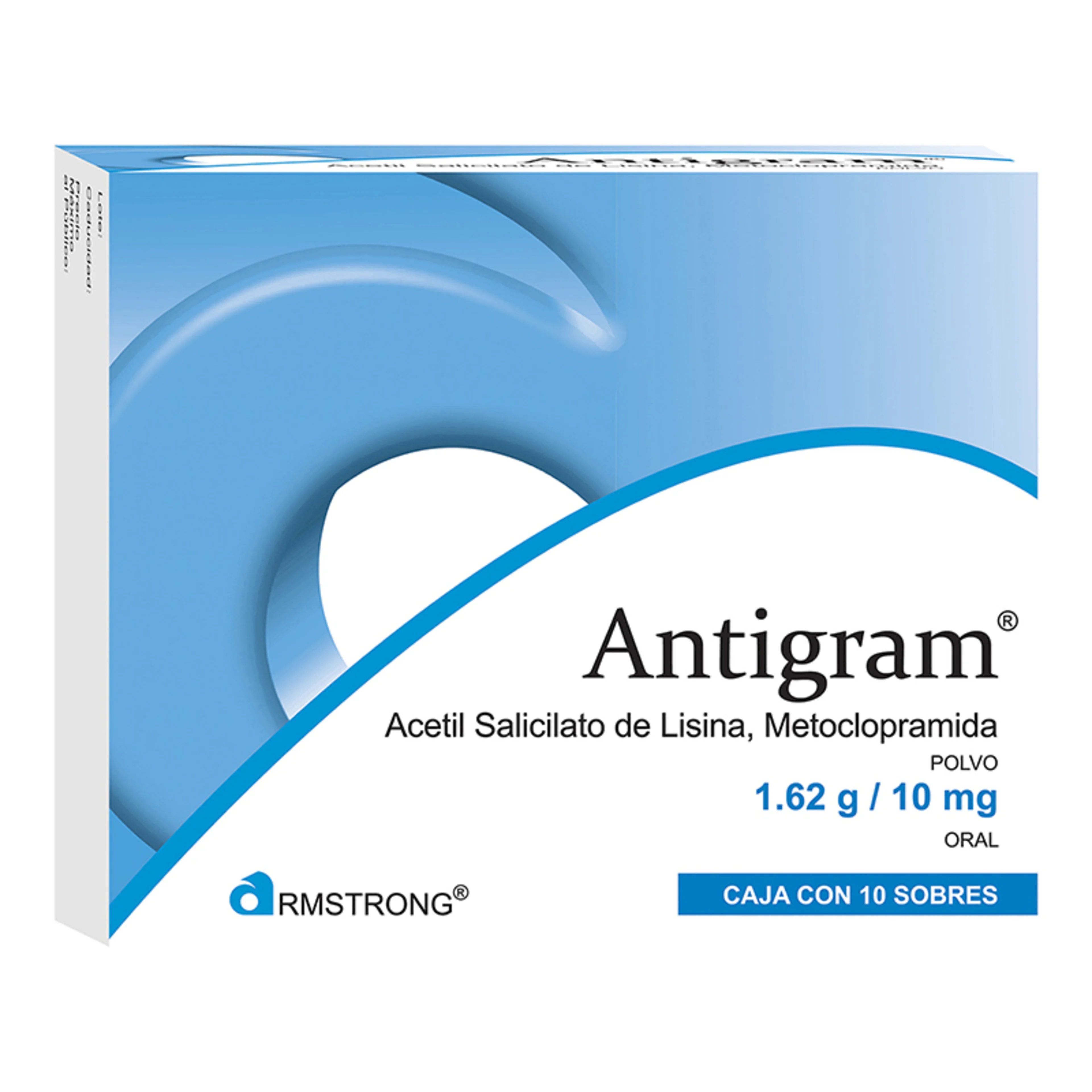 Antigram 1.62 G/10 Mg Polvo Con 10 Sobres