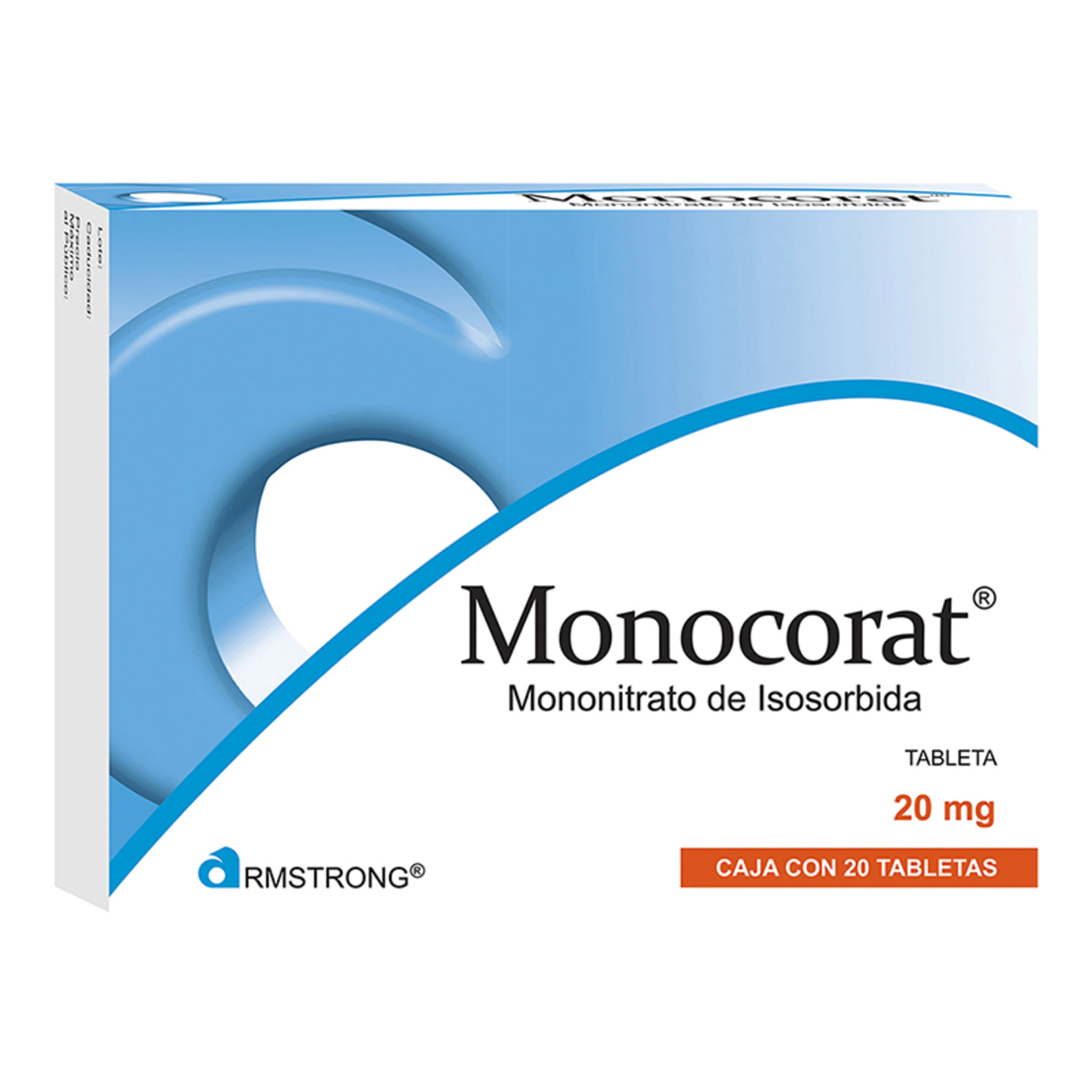 Monocorat 20 Mg Con 20 Tabletas