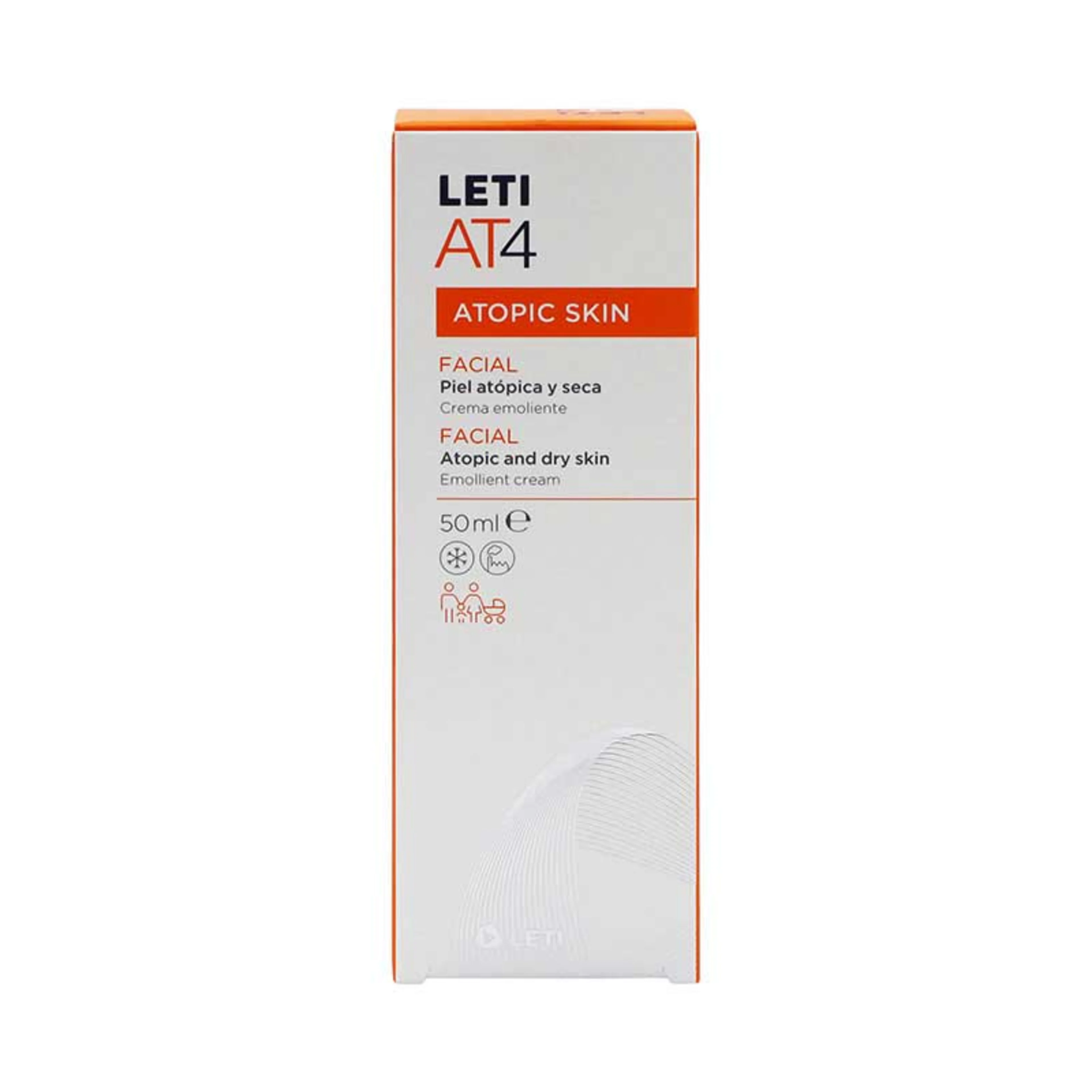 Leti At4 Crema Facial Para Piel Atópica Con 50 Ml