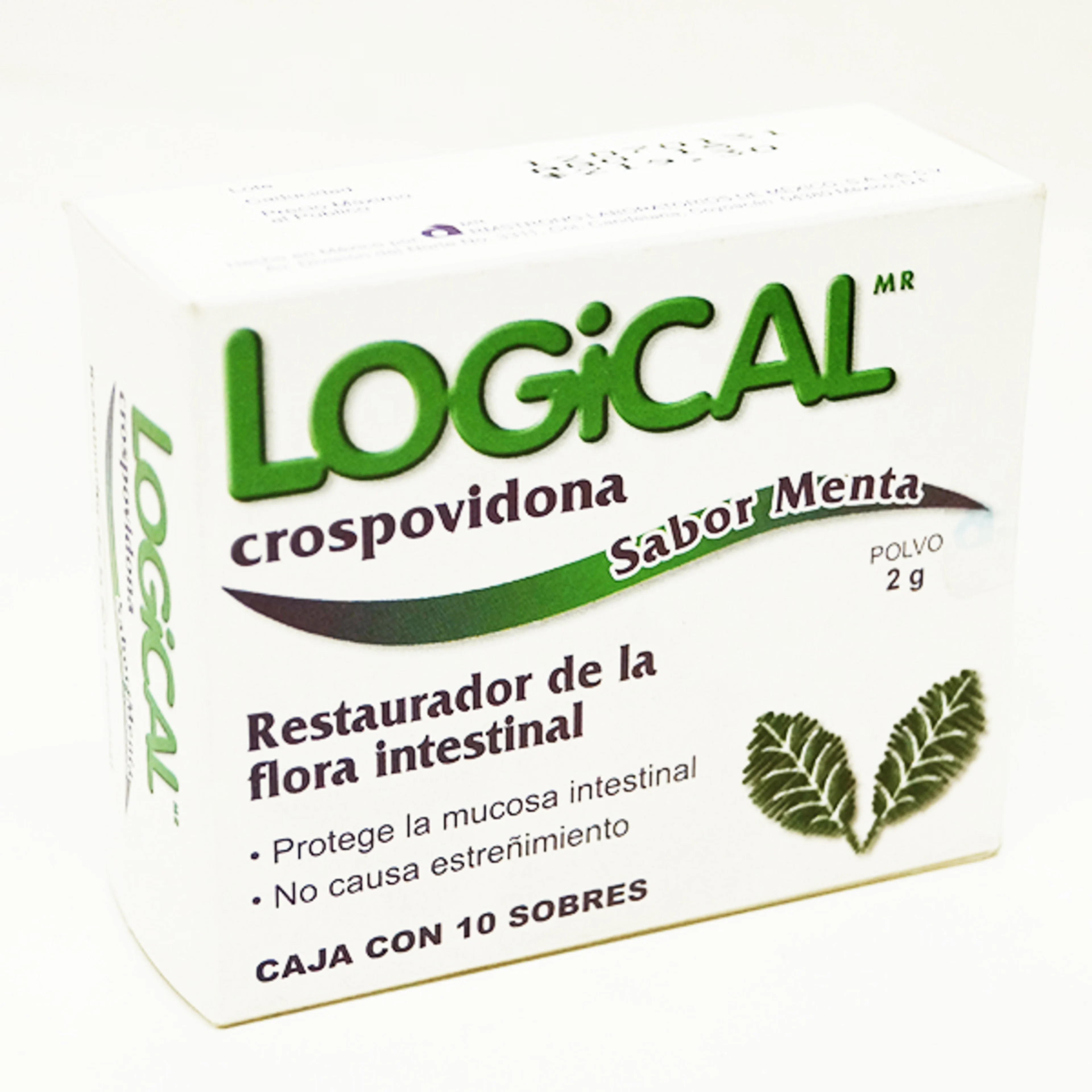 Logical 2 G Polvo Sabor Menta Con 10 Sobres
