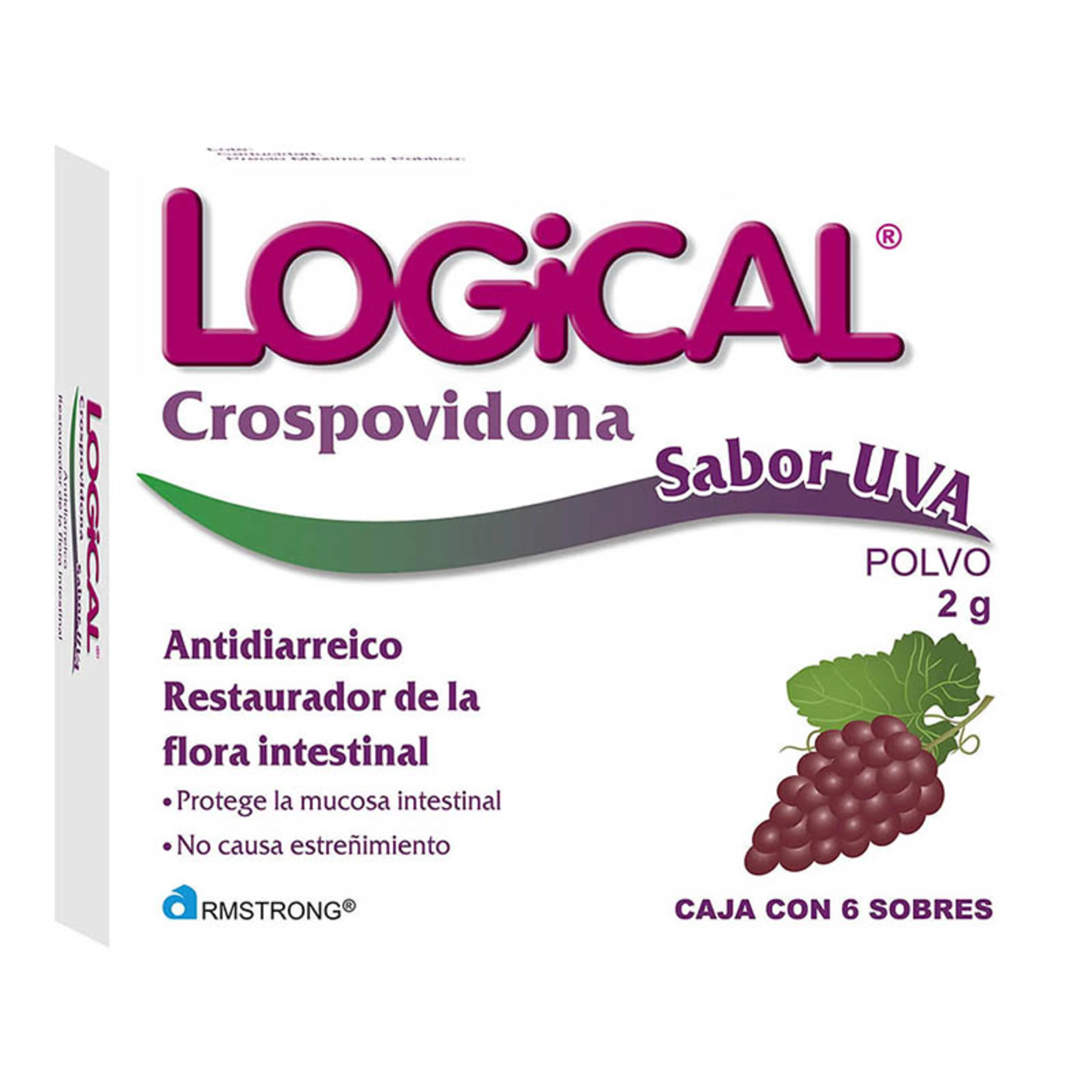 Logical 2 G Polvo Sabor Uva Con 6 Sobres