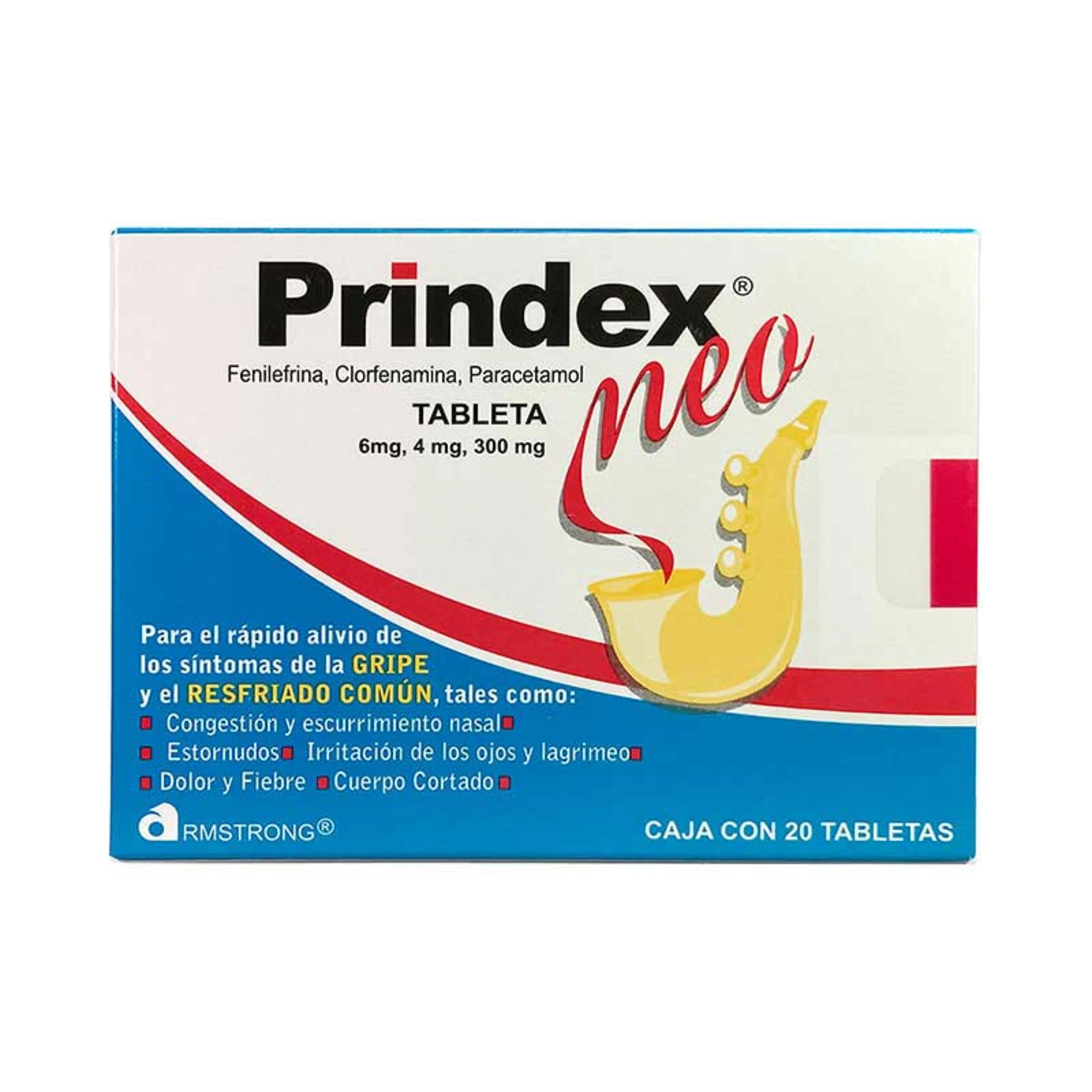 Prindex Neo 6/4/300 Mg Con 20 Tabletas