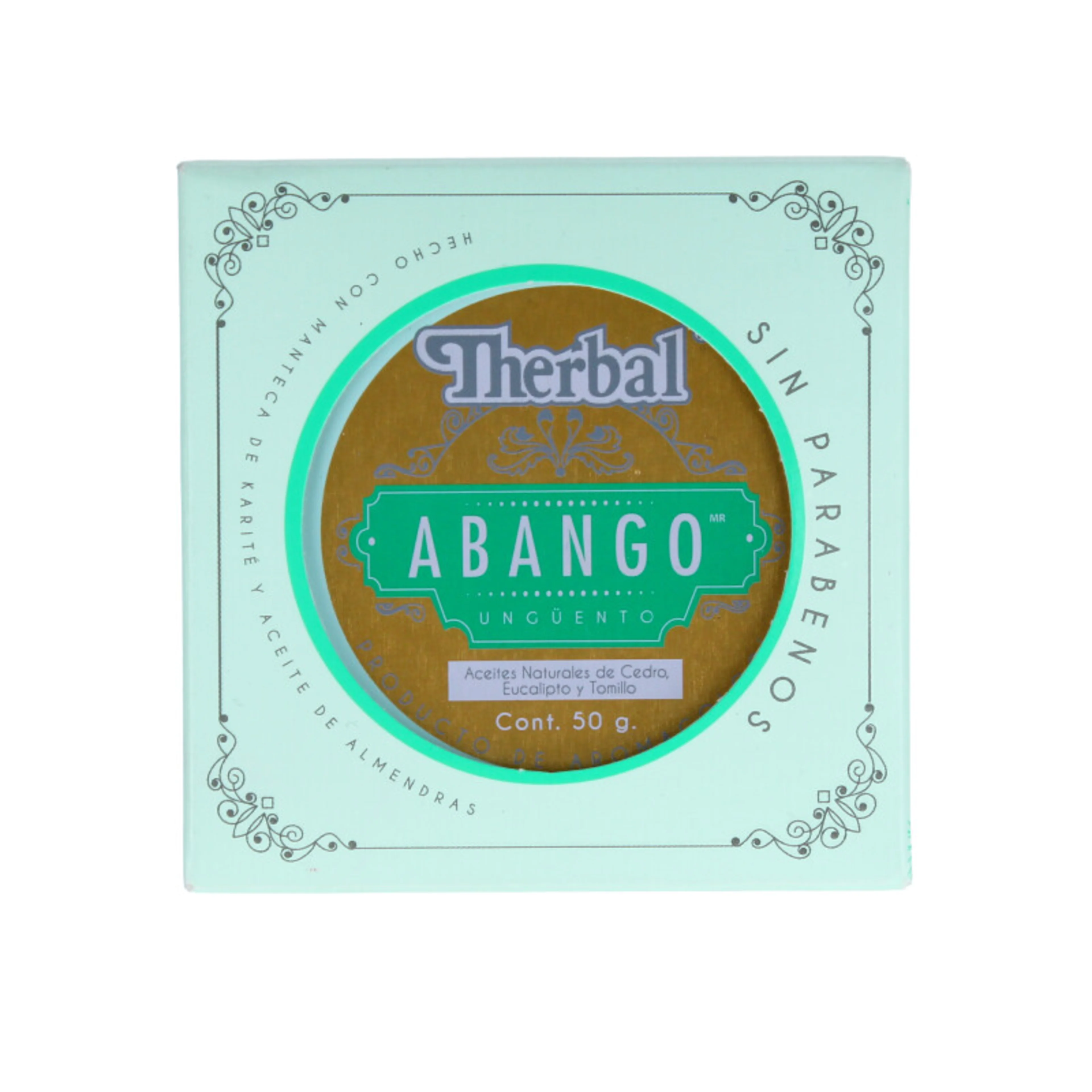 Therbal abango ungüento aceites naturales de cedro eucalipto y tomillo 50 g lata