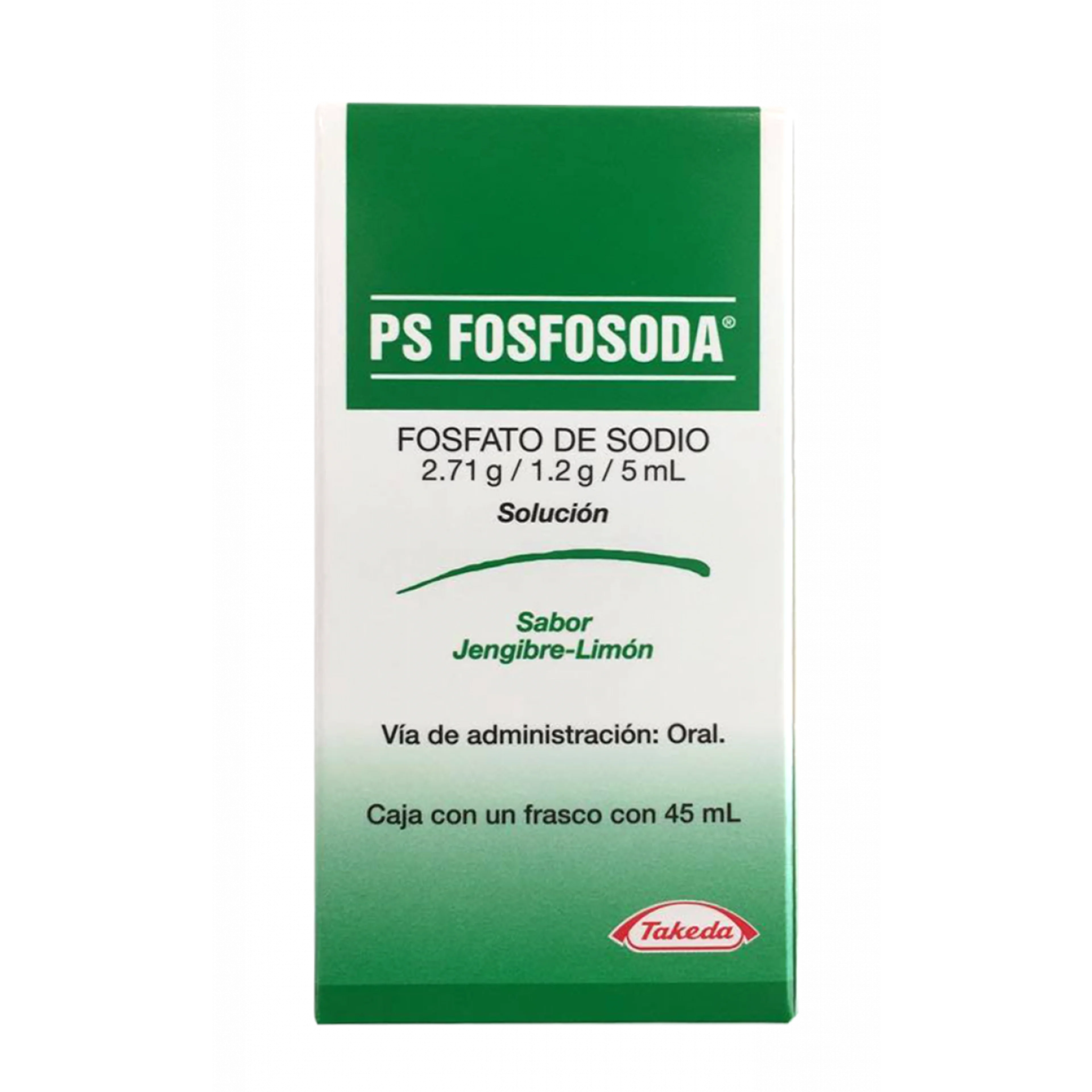 Ps fosfosoda sabor jengibre-limón 45 ml solución frasco 54.2 g