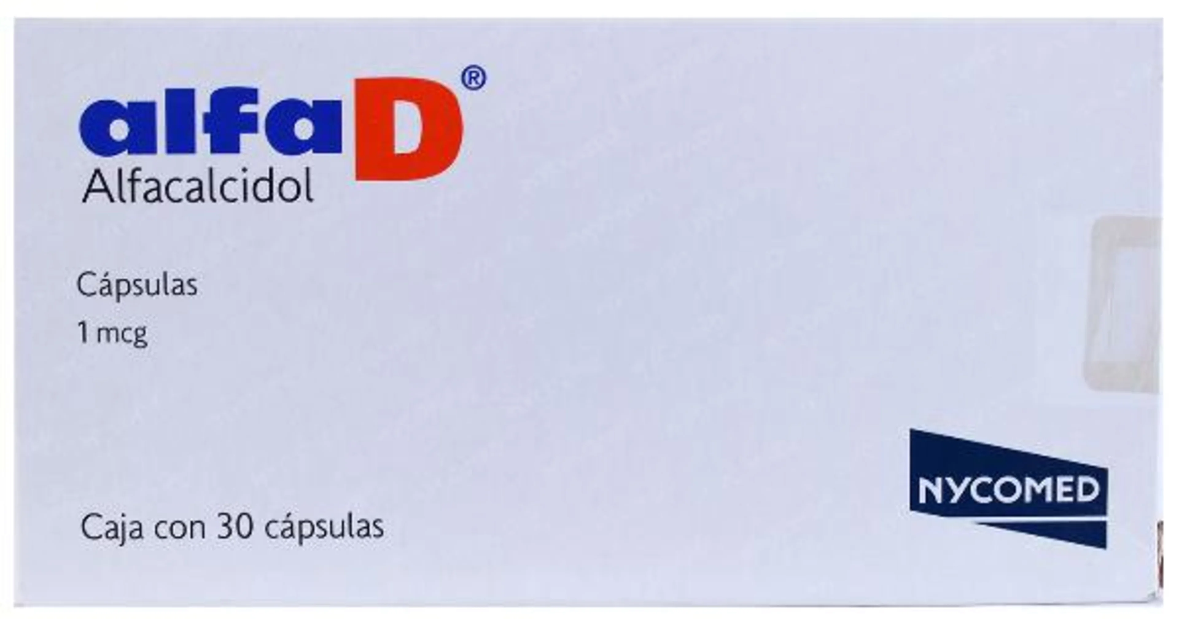 Alfad alfa calcidiol 1 mcg con 30 cápsulas