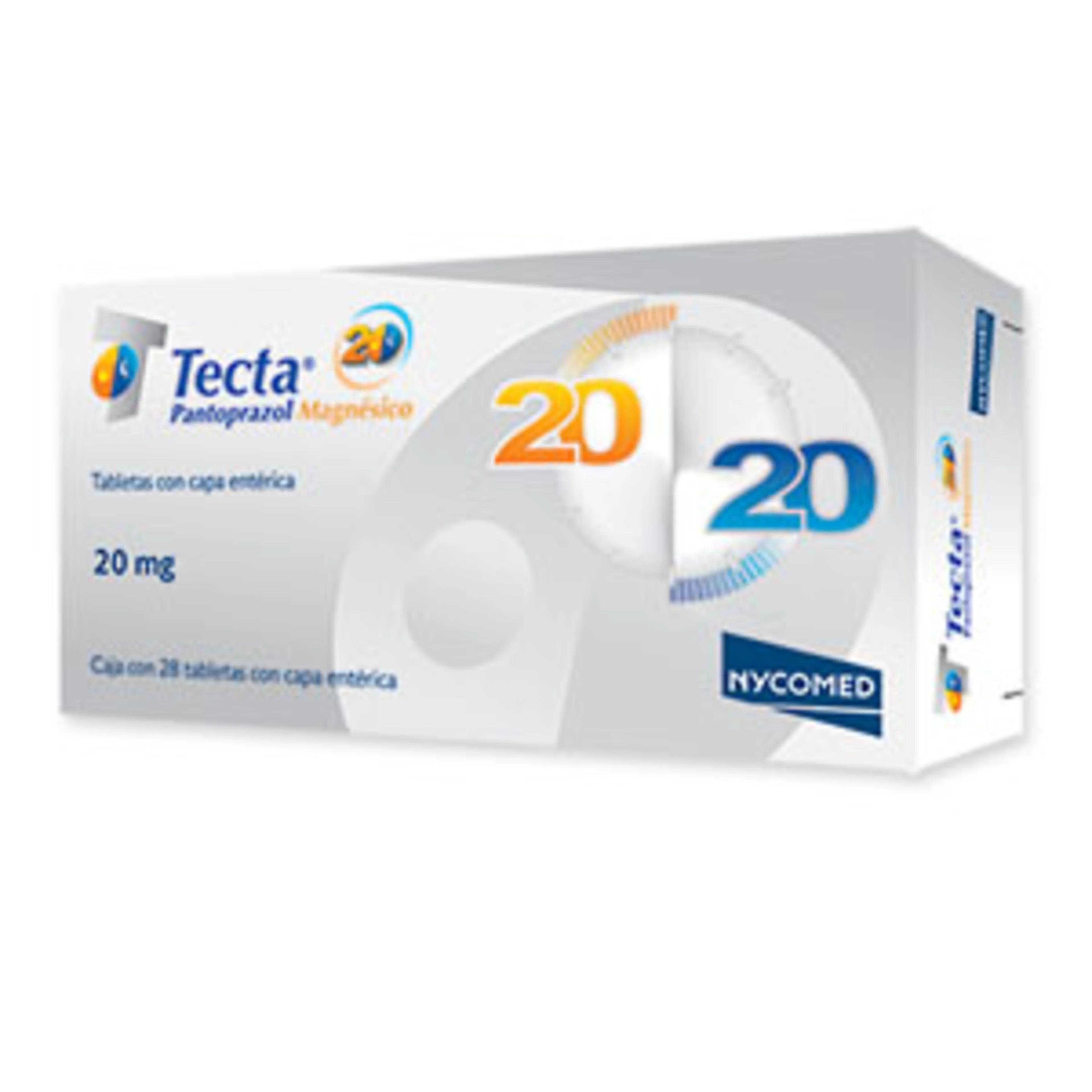 Tecta 20 mg. oral 28 tabletas