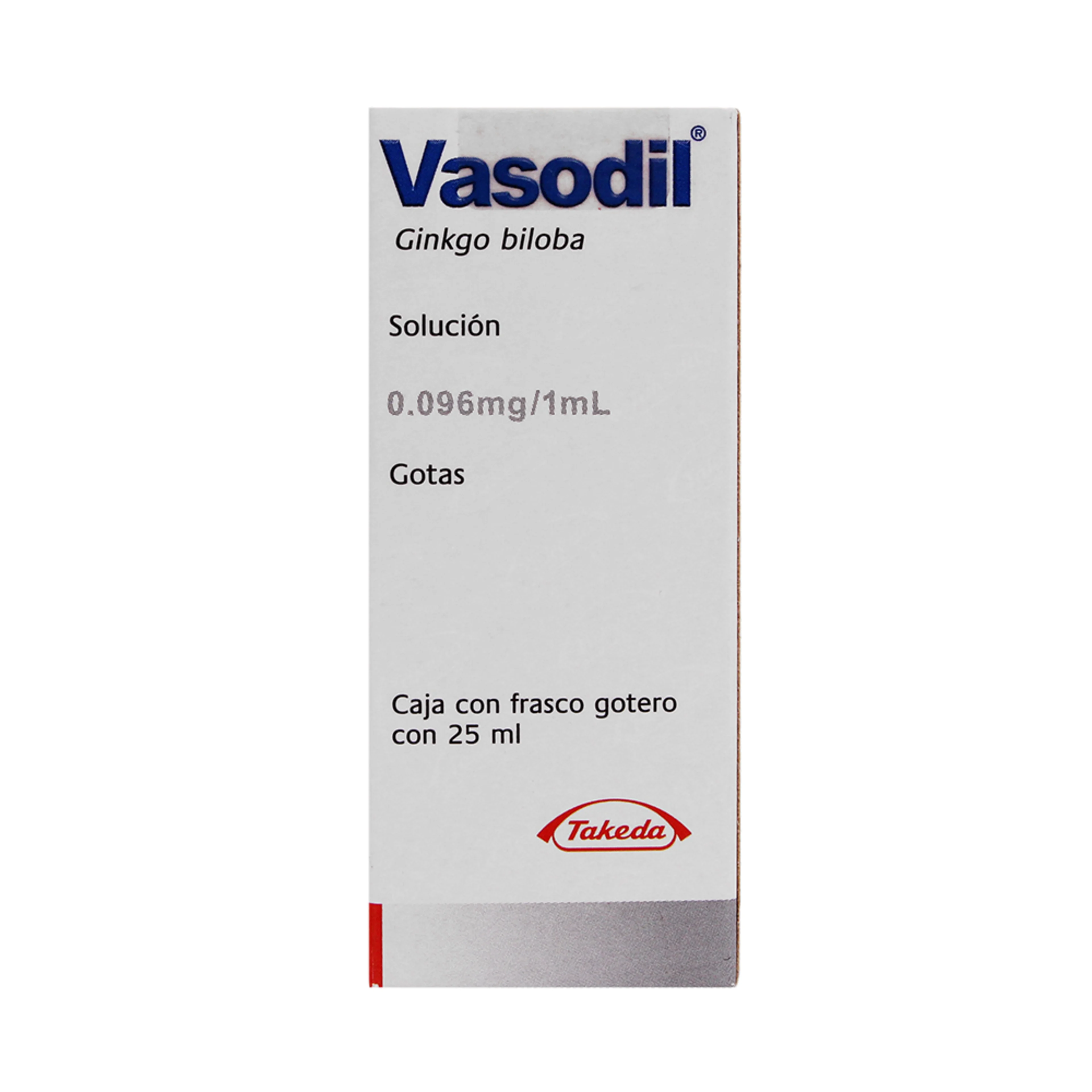 Vasodil ginkgo biloba 40 mg con 1 solución