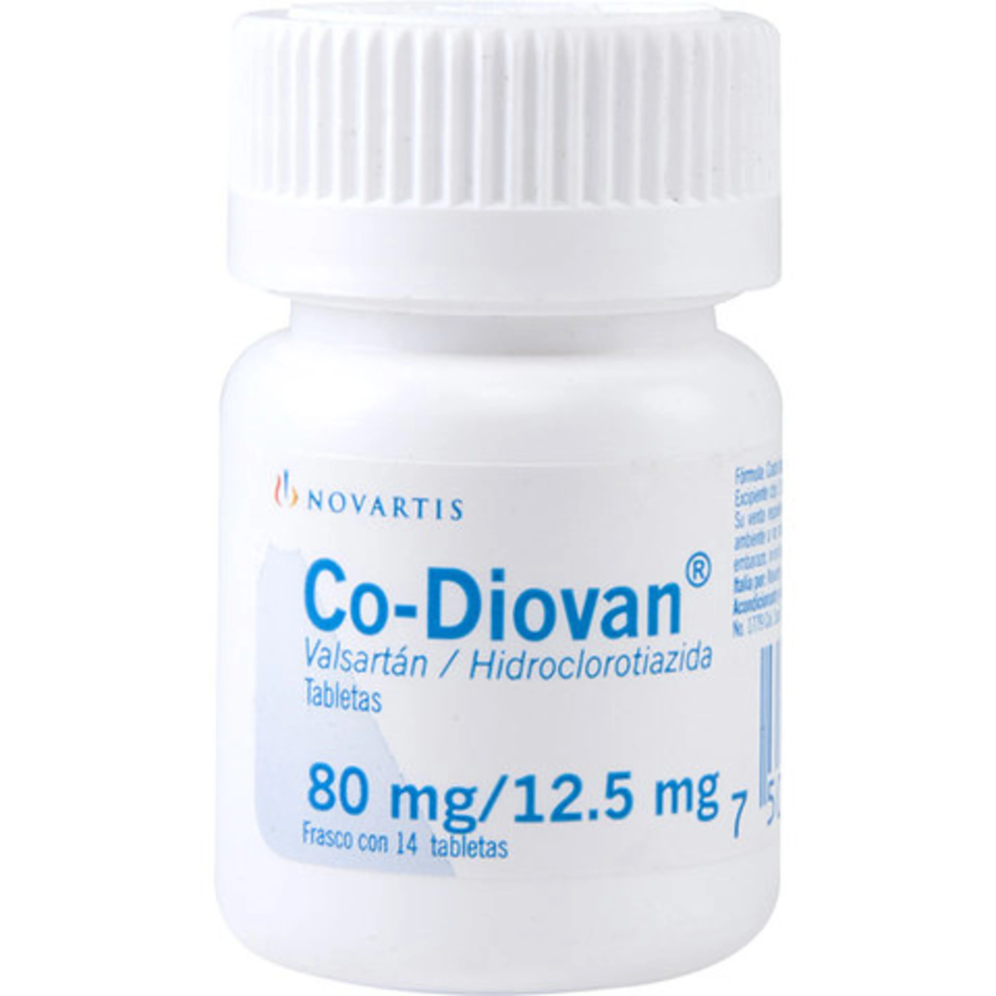 Co-Diovan 80/12.5 Mg Con 14 Tabletas