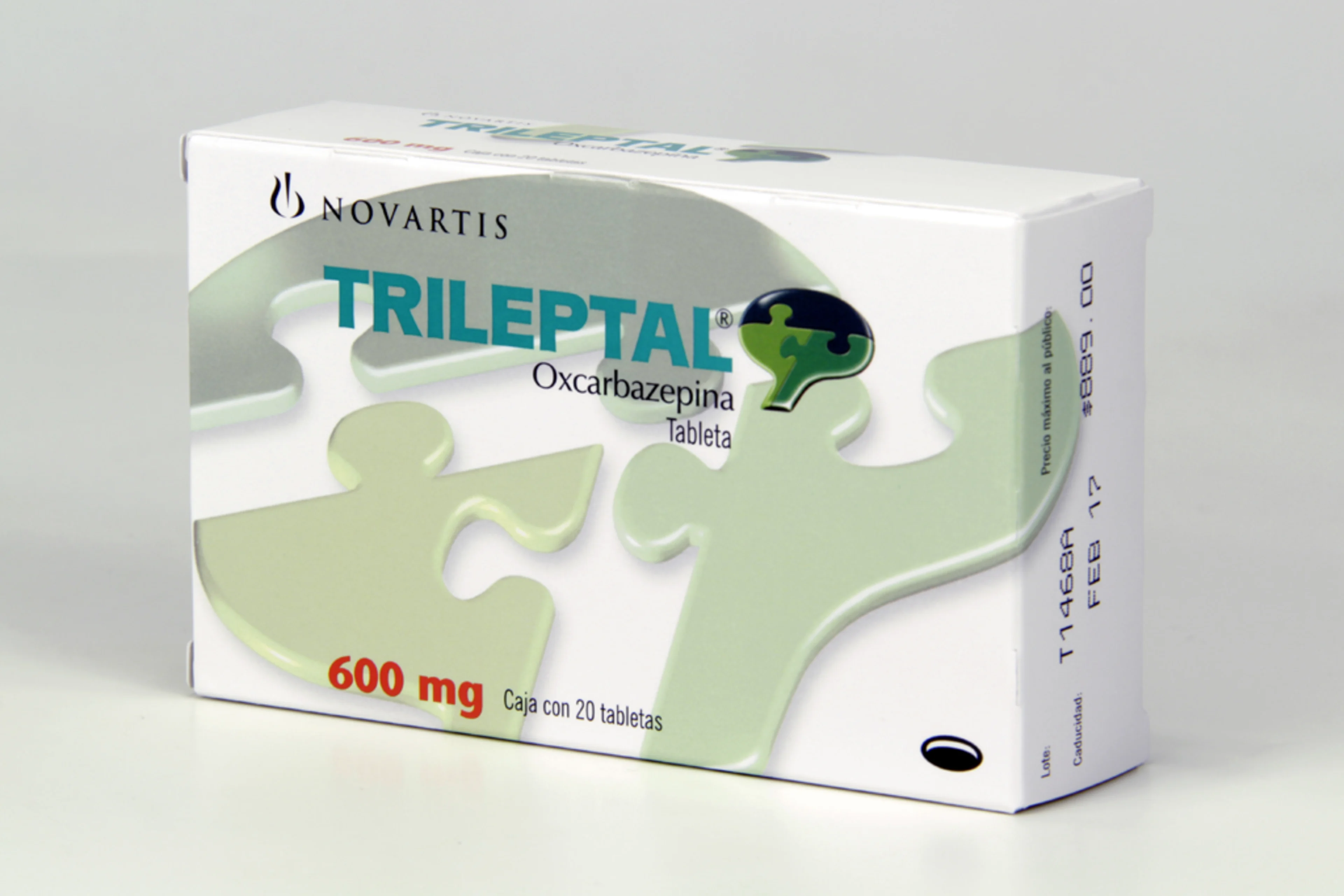 Trileptal oxcarbazepina 600 mg con 20 grageas