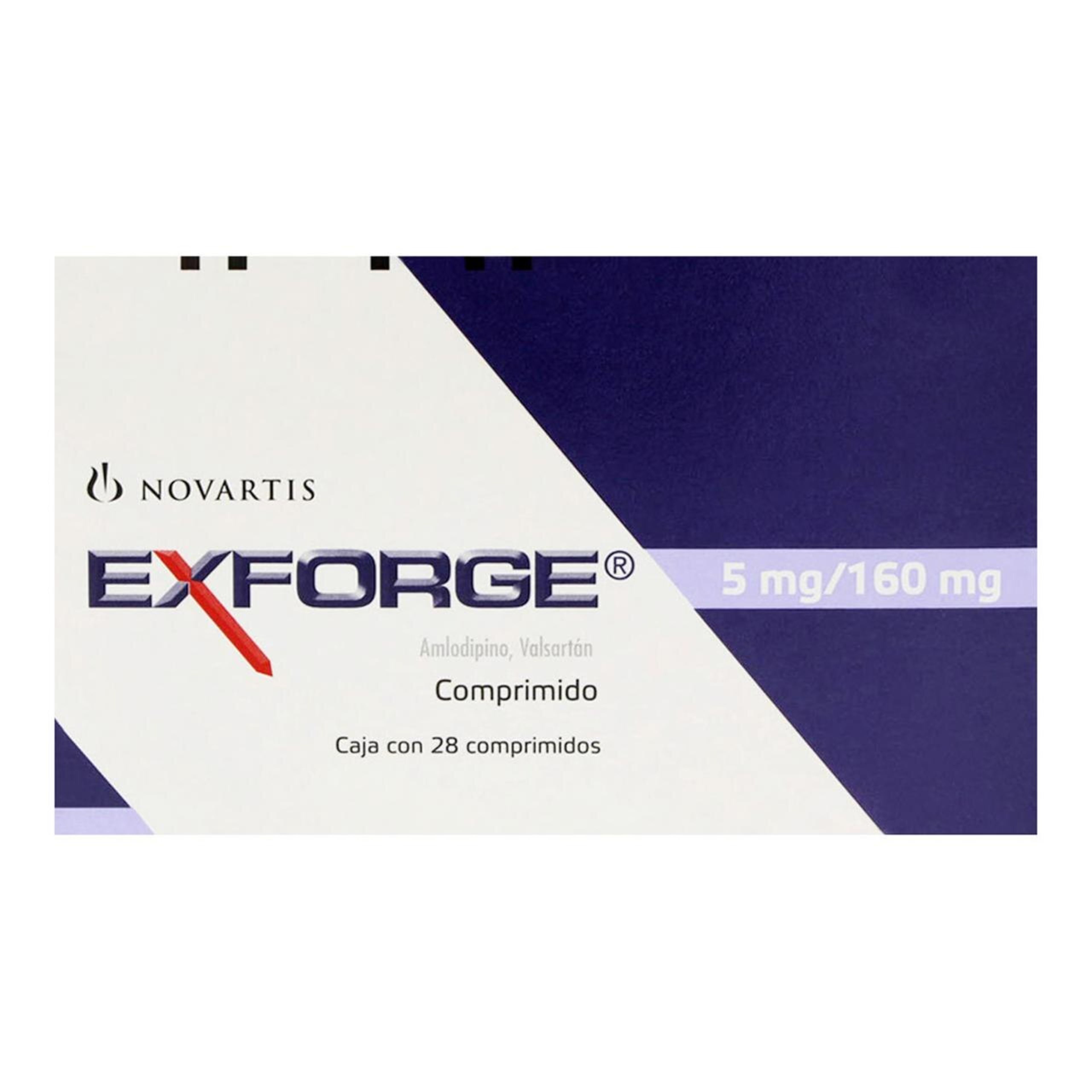 Exforge 5/160 Mg Con 28 Comprimidos