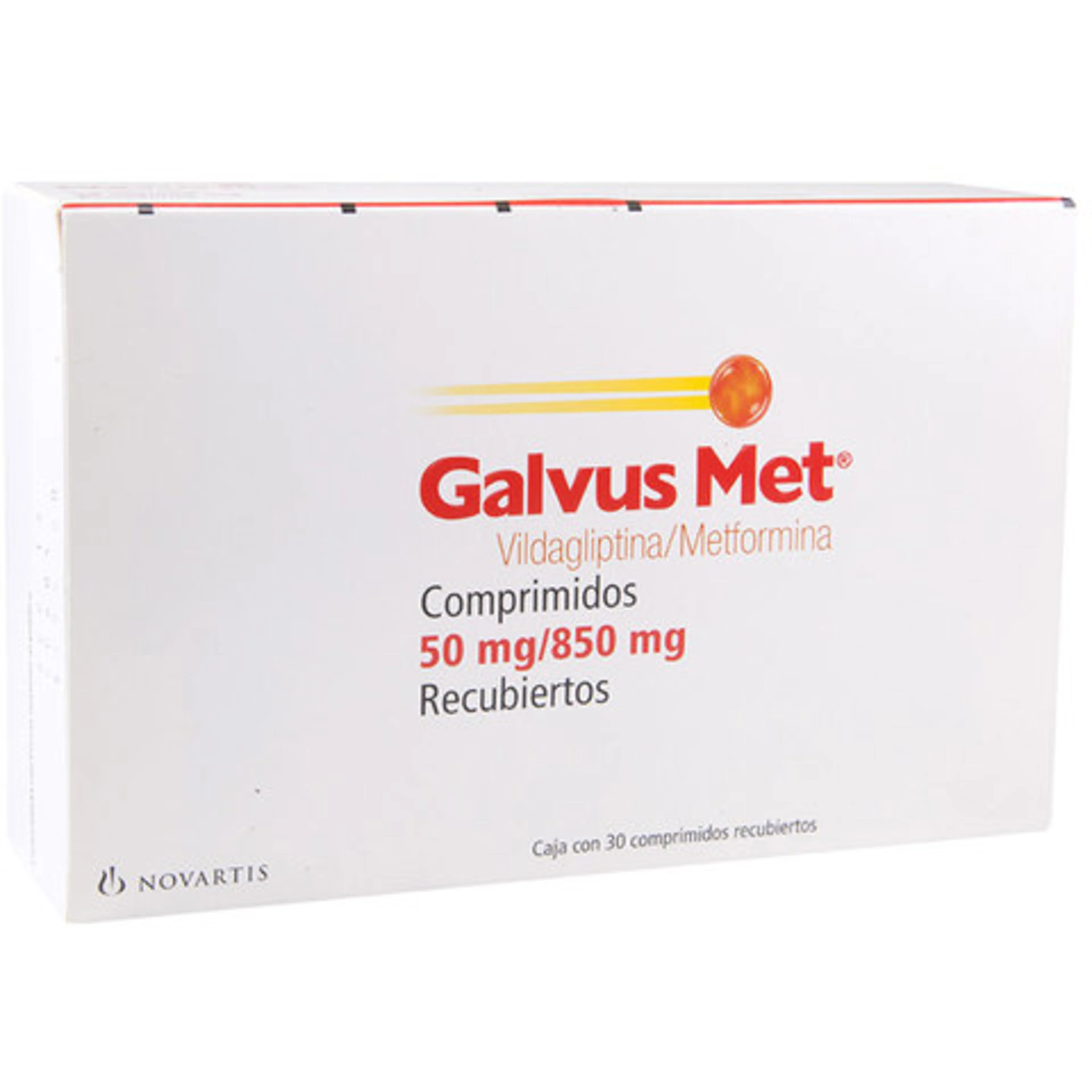 Galvus Met 50/850 Mg Con 30 Comprimidos