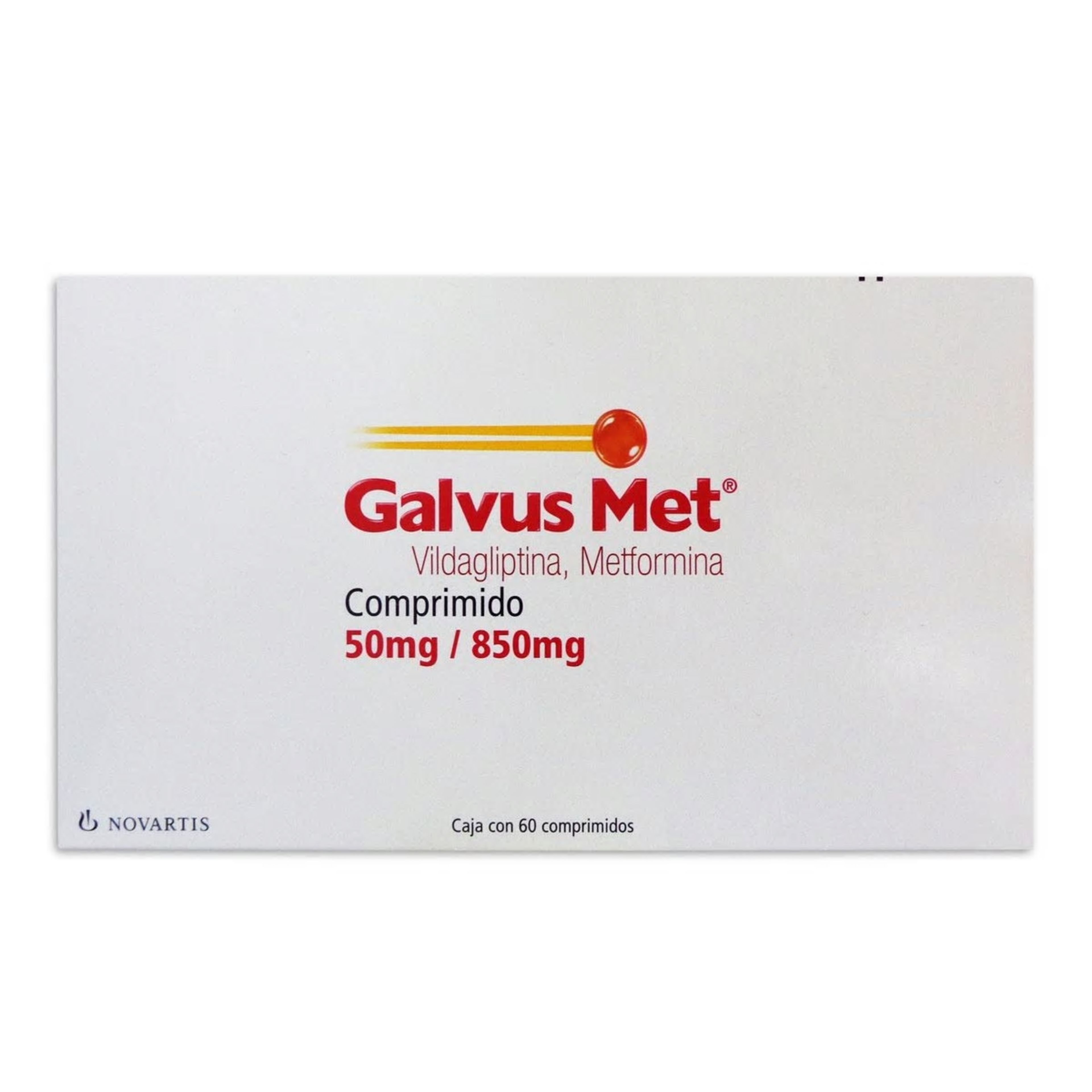Galvus Met 50/850 Mg Con 60 Comprimidos