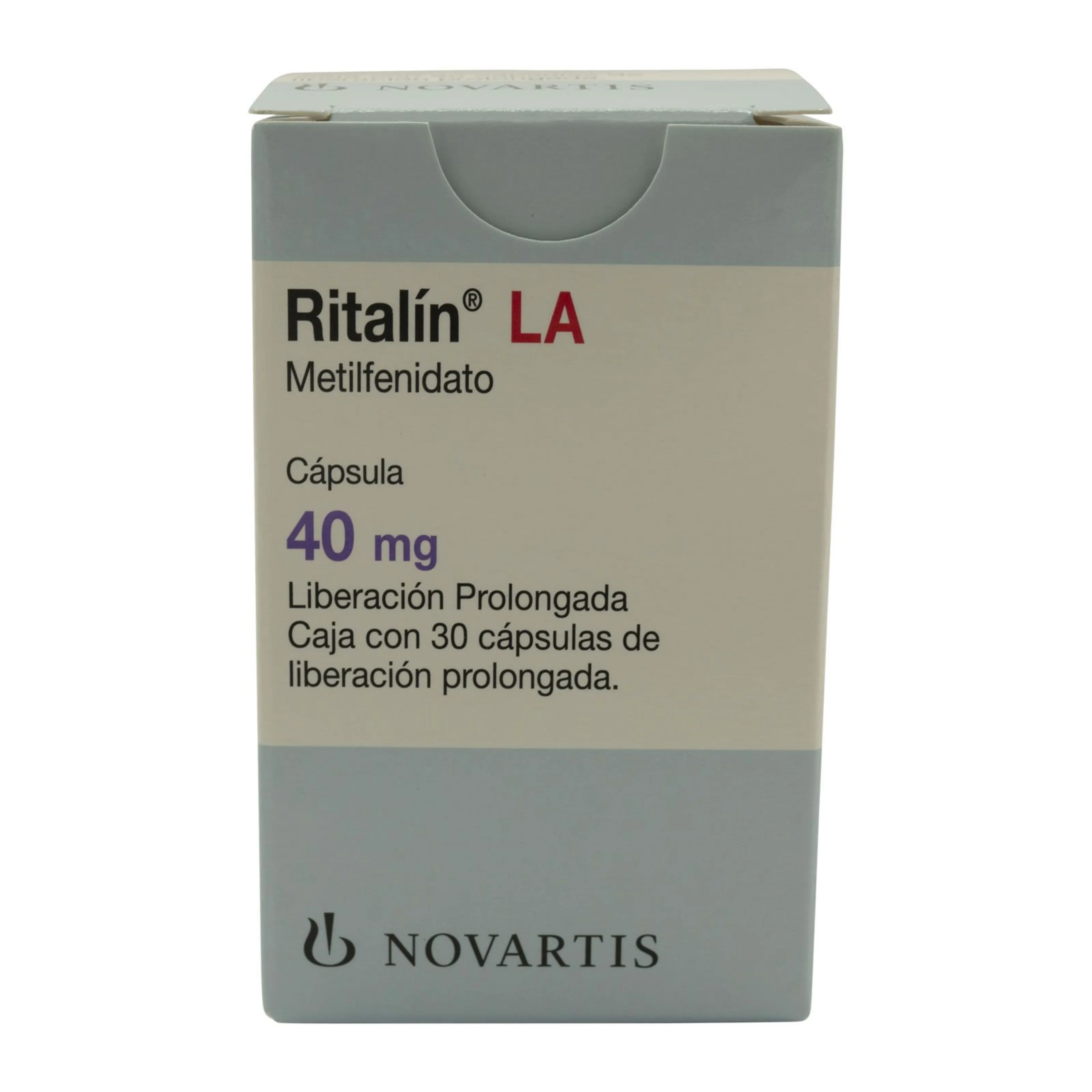 Ritalin La 40 Mg Con 30 Cápsulas De Liberación Prolongada