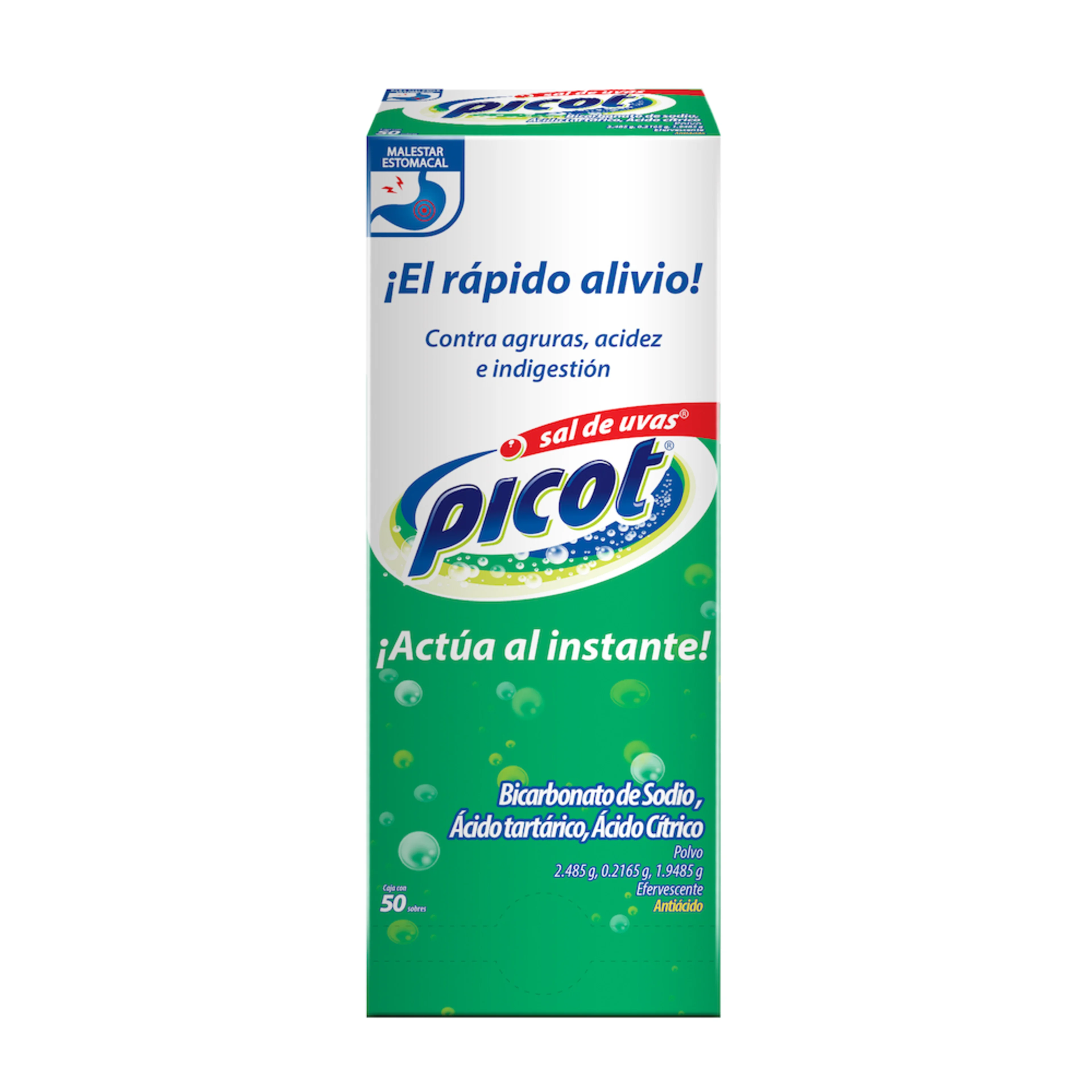 Picot Sal De Uvas 2.485/0.2165/1.9485 G Polvo Con 50 Sobres