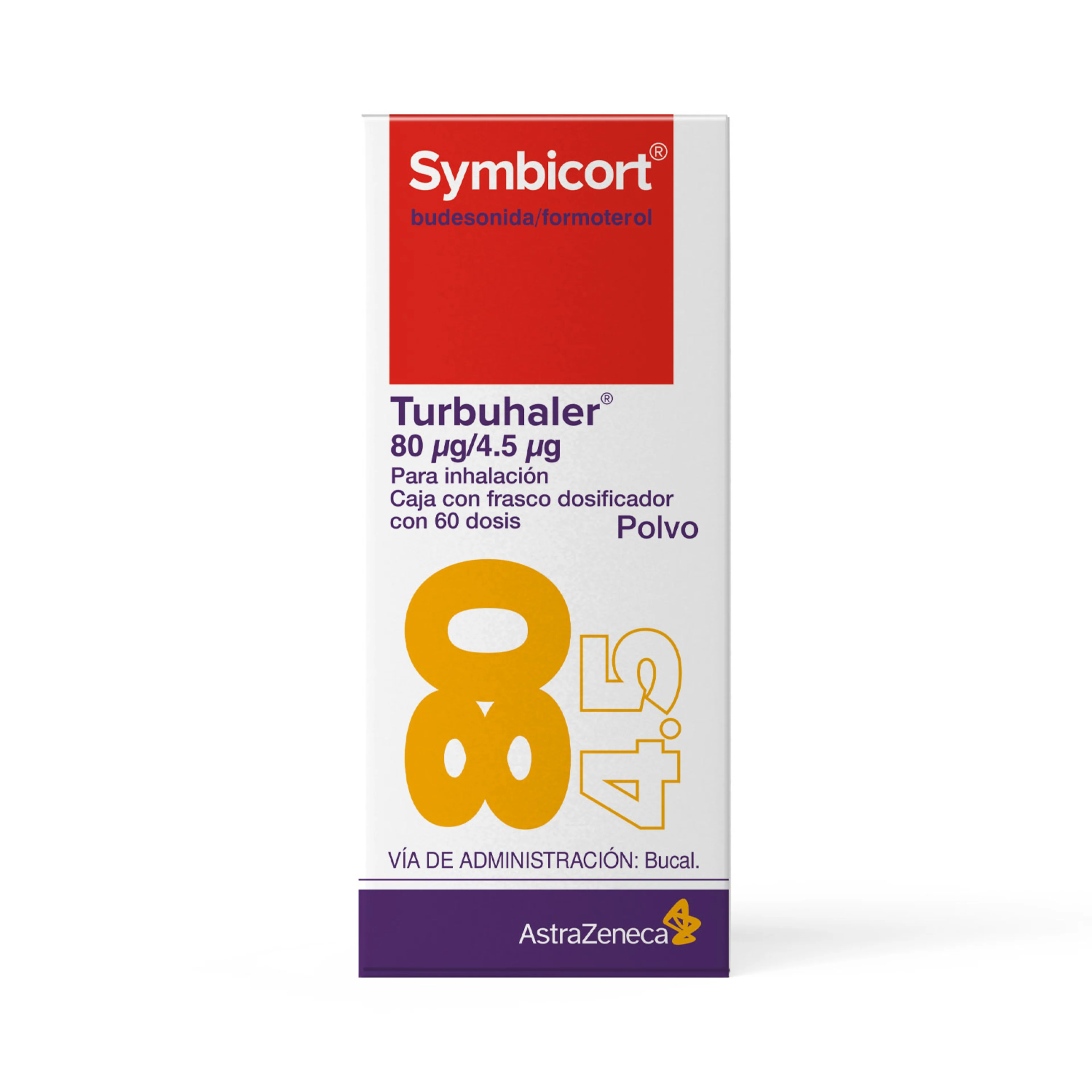 Symbicort Turbuhaler 80/4.5 Mcg Frasco Dosificador 60 Dosis