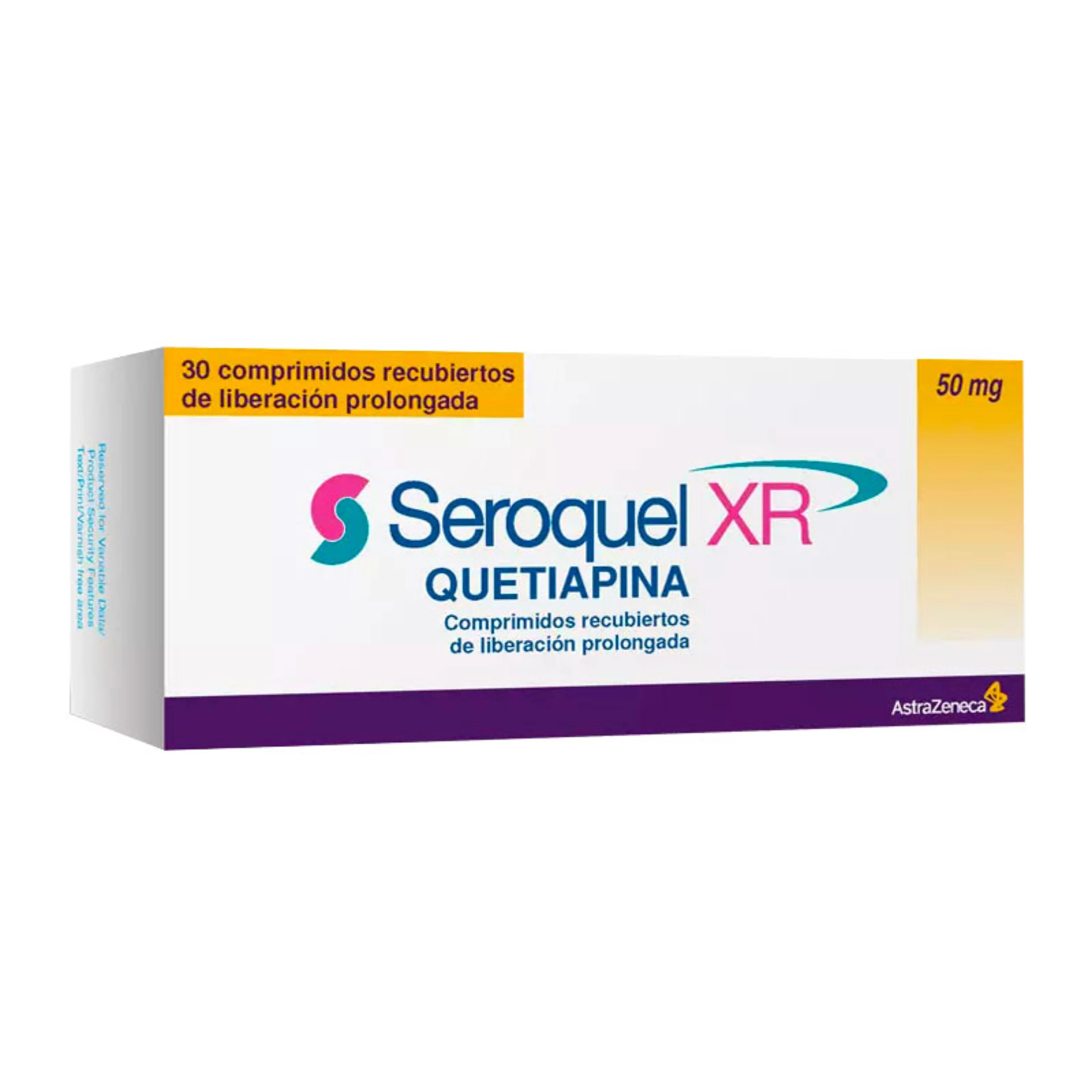 Seroquel Xr 50 Mg Con 30 Comprimidos Liberación Prolongada