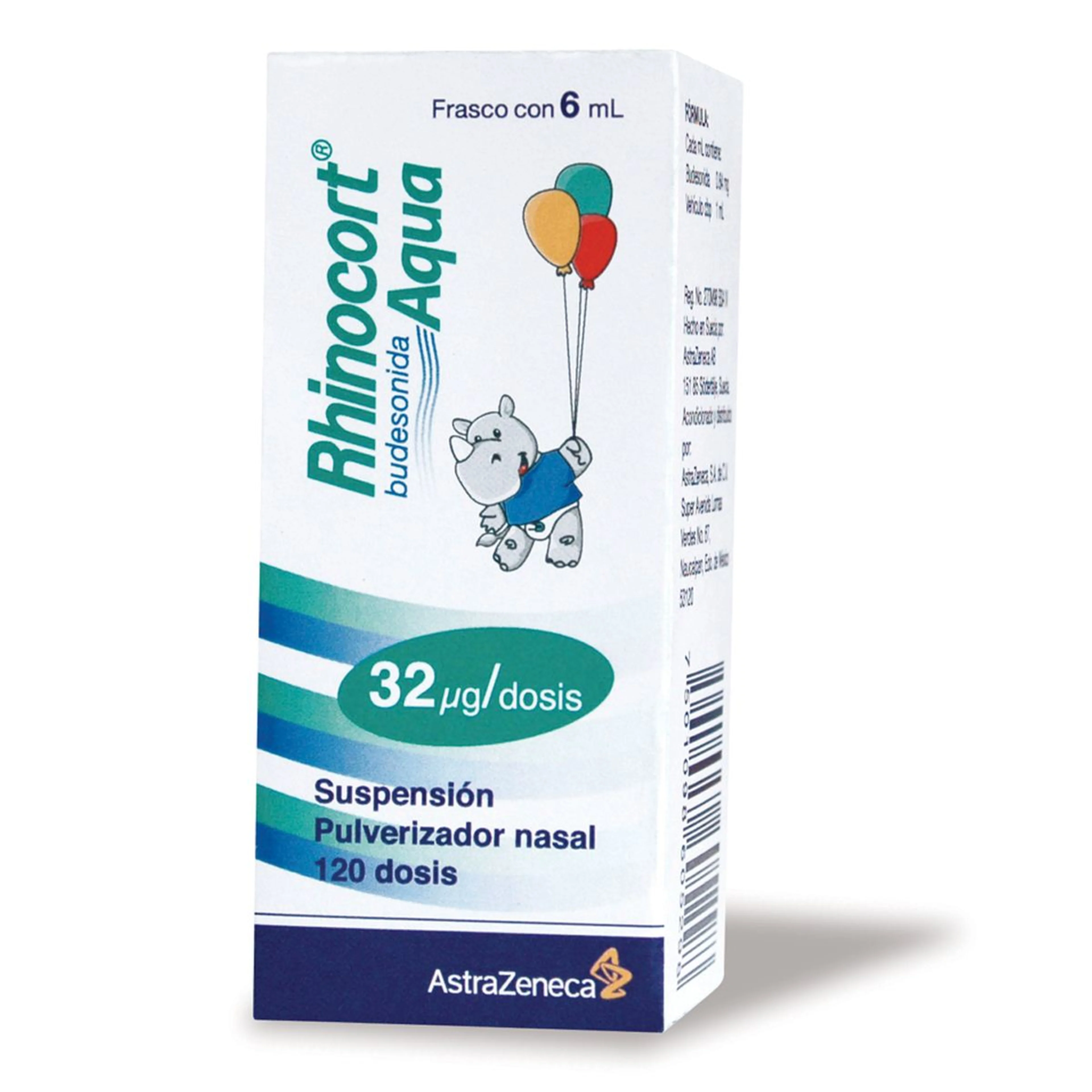 Rhinocort aqua 32 mc g. nas 120 dos suspension
