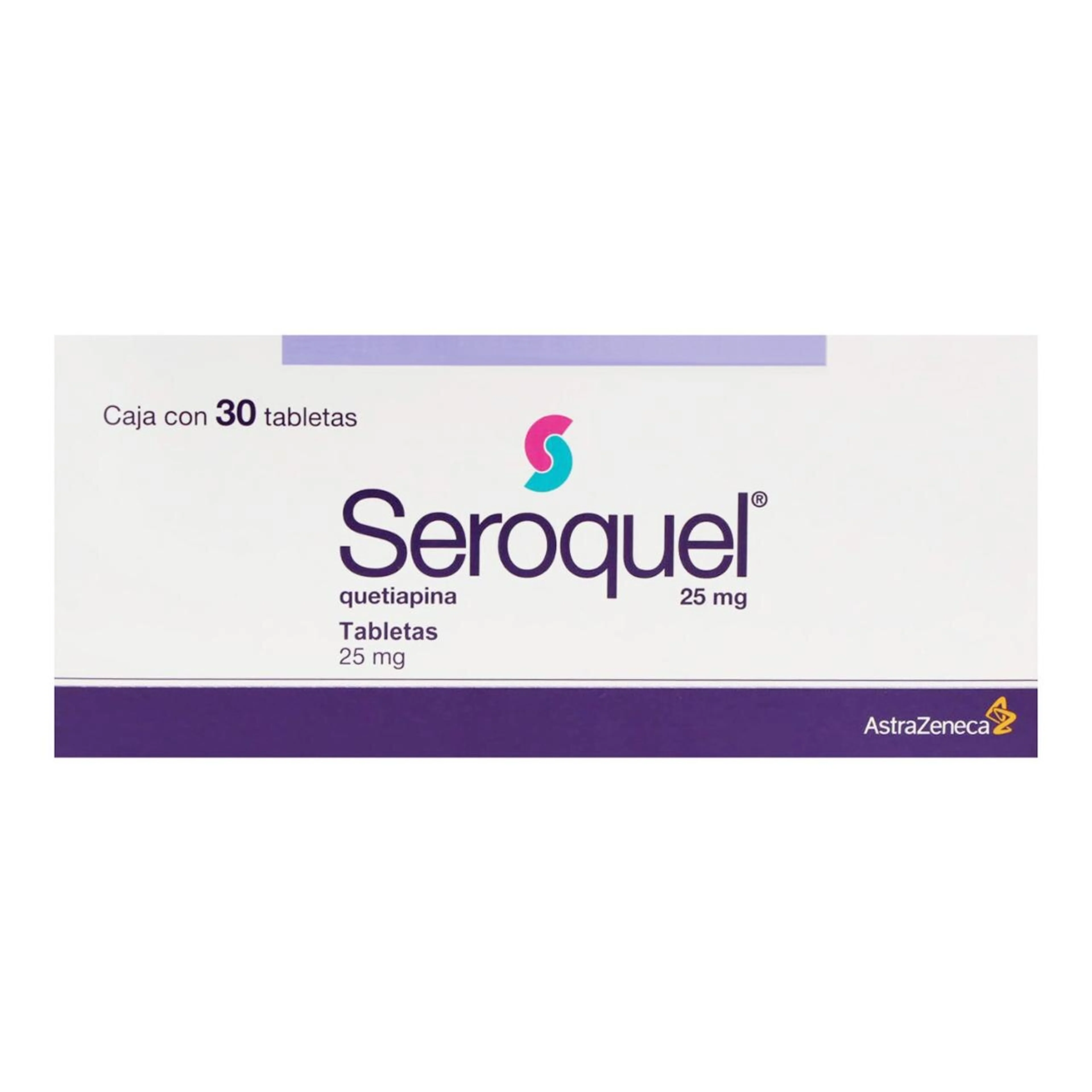 Seroquel 25 Mg Con 30 Tabletas