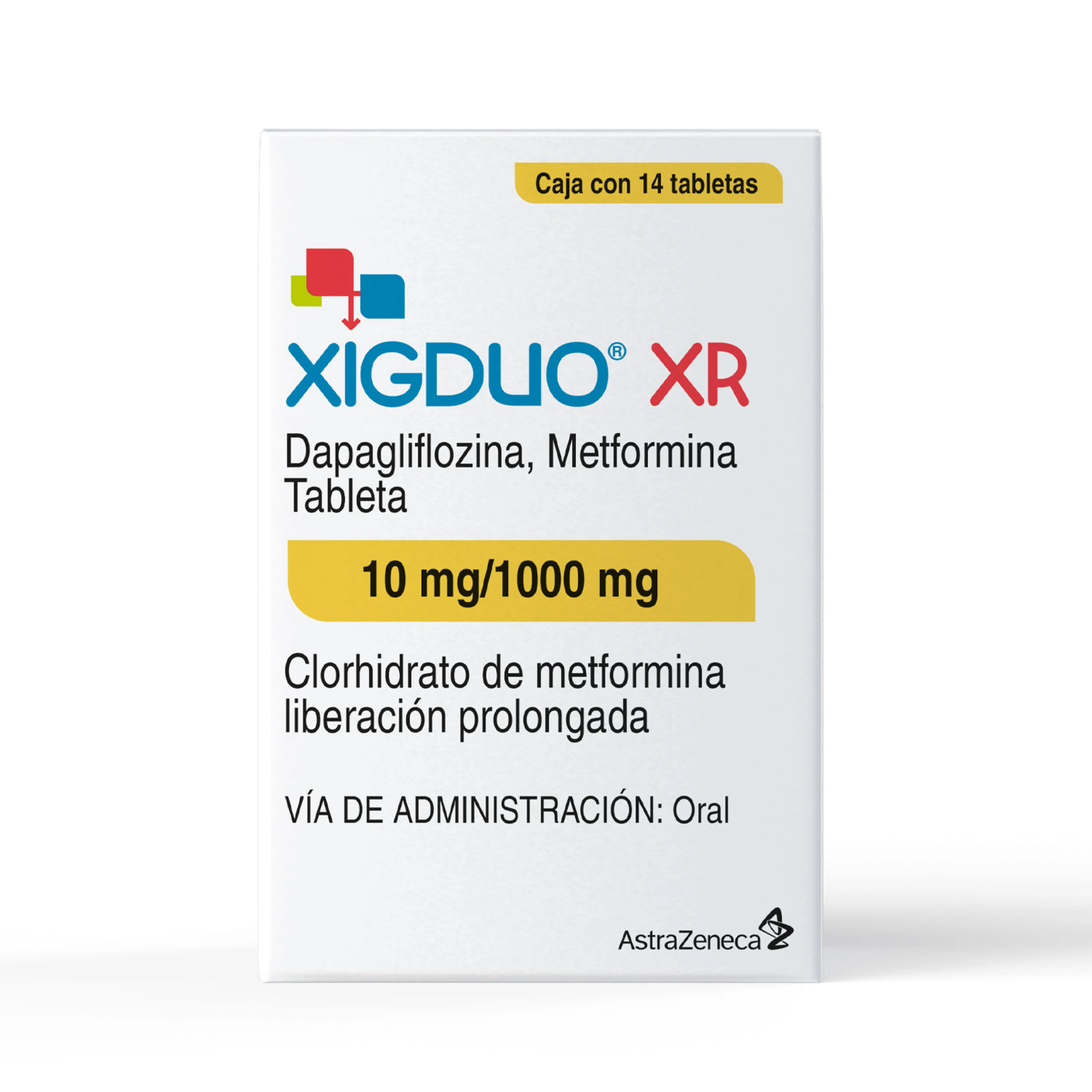 Xigduo Xr 10/1000 Mg Con 14 Tabletas