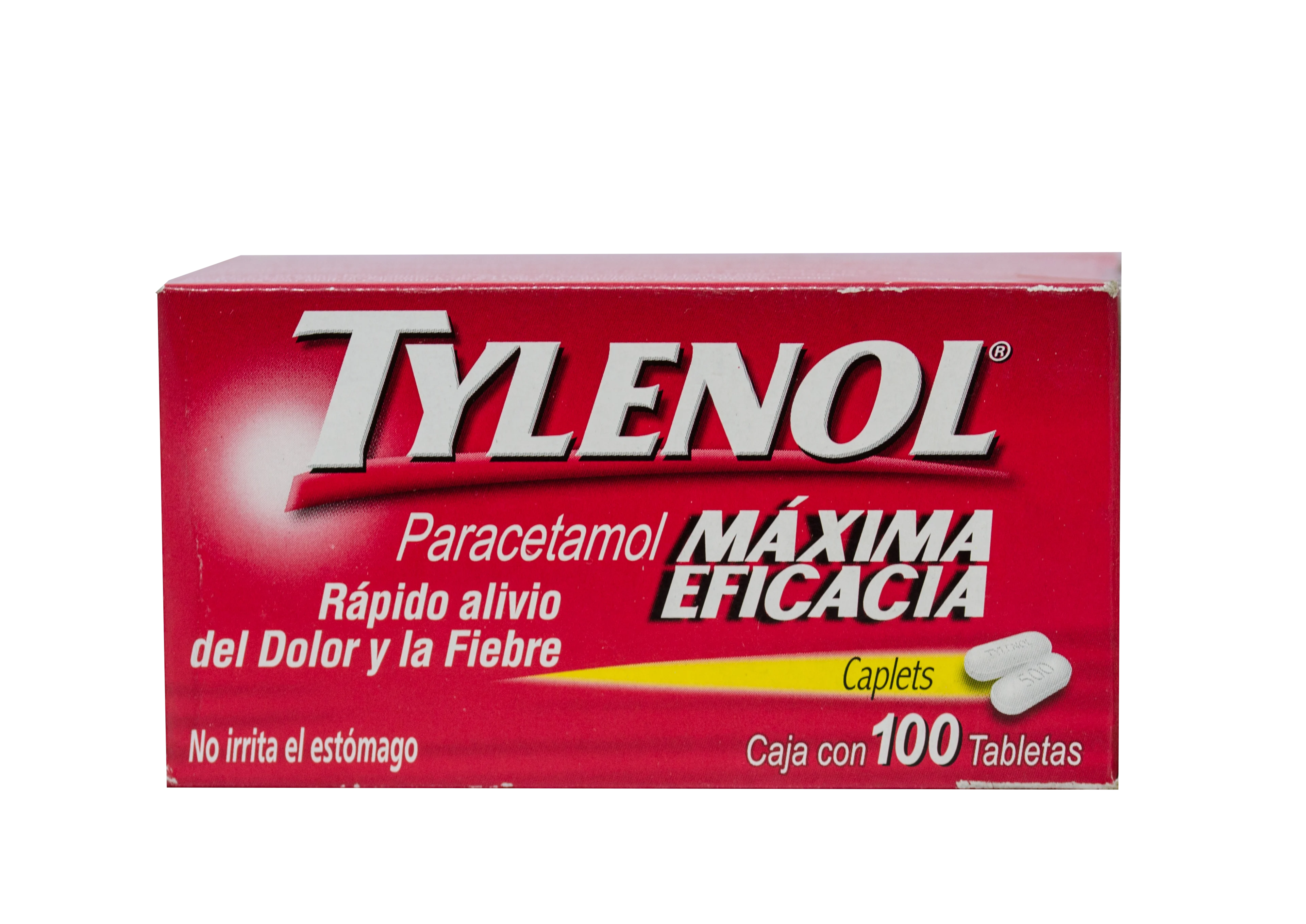 Tylenol 100 tabletas 500mg