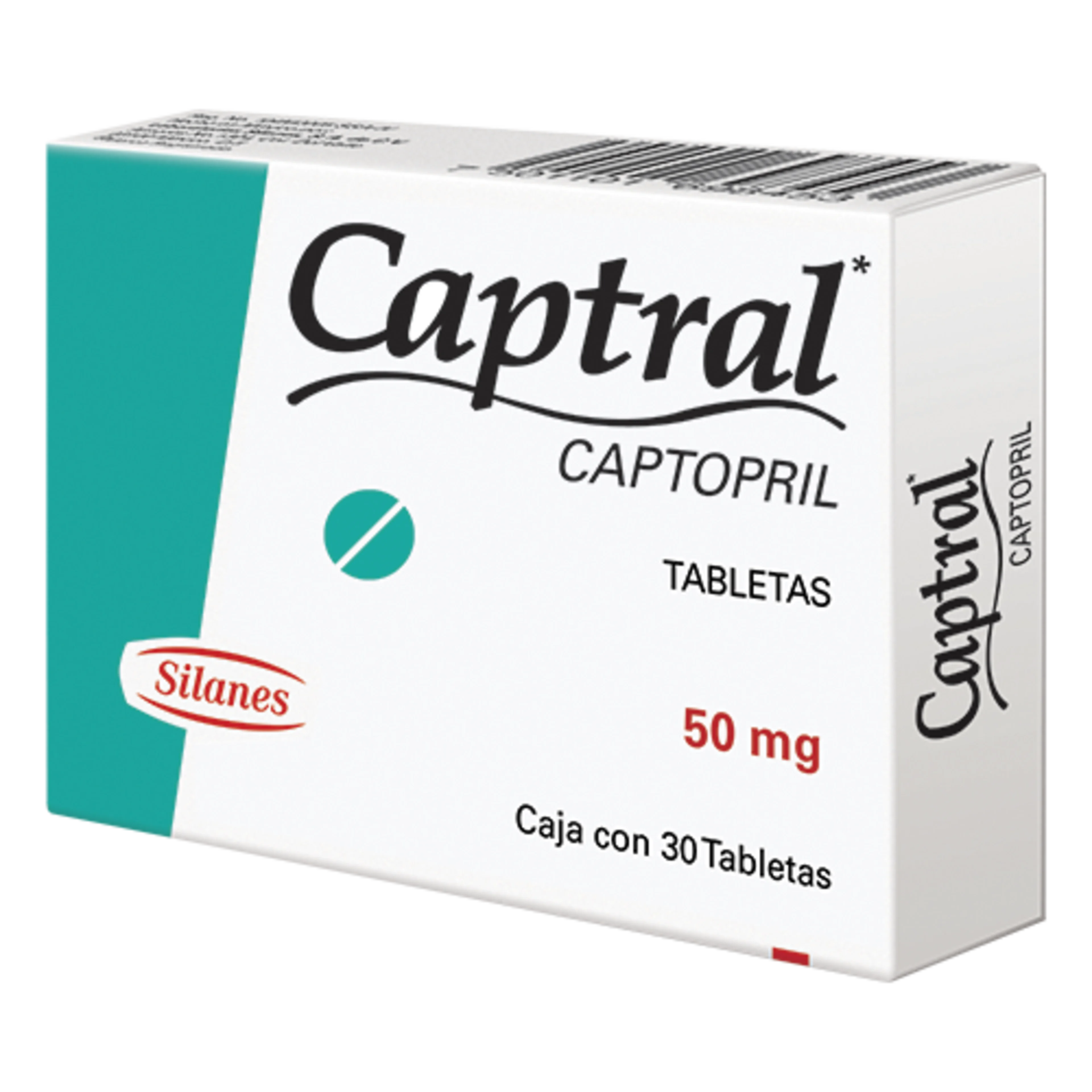 Captral 50 Mg Con 30 Tabletas