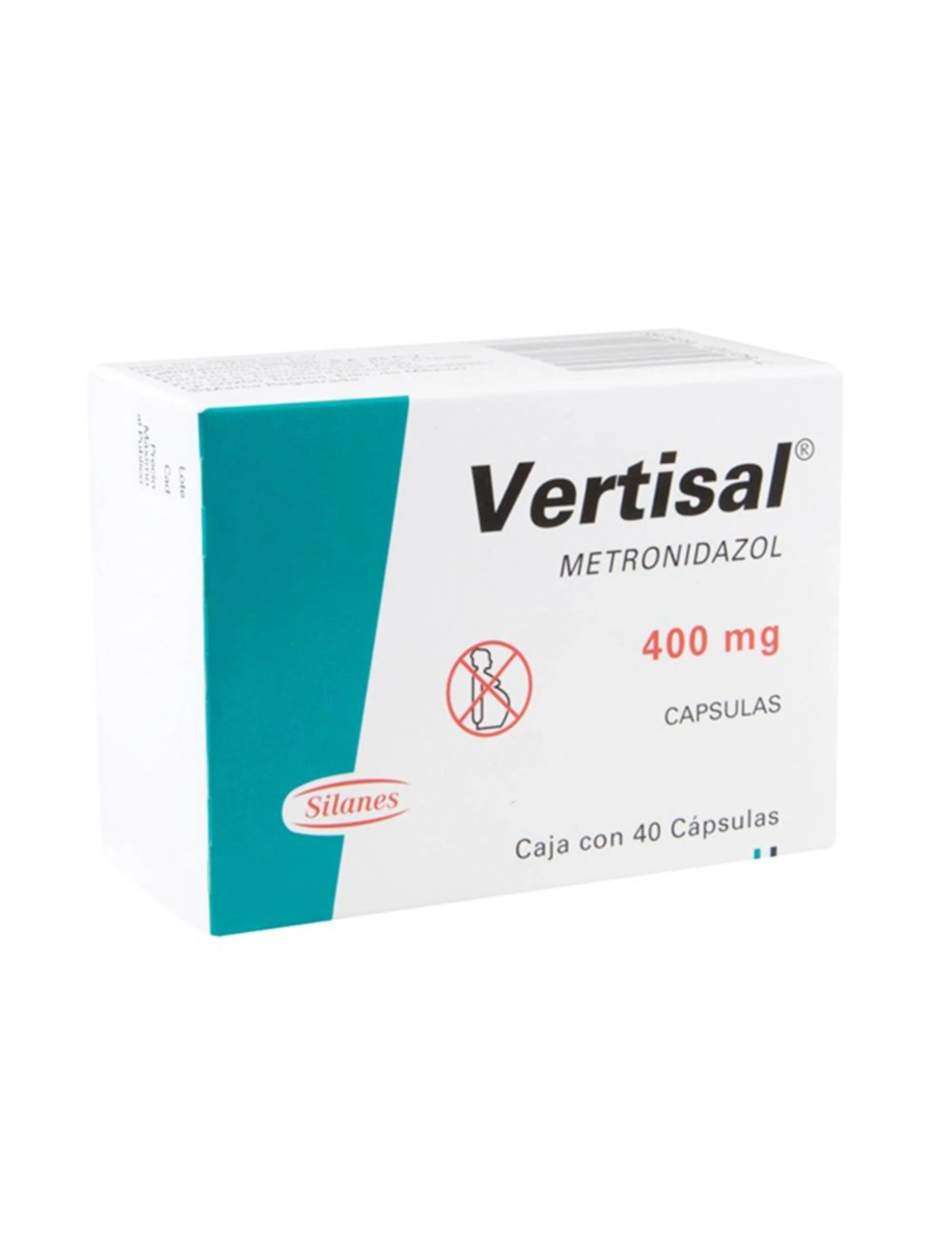 Vertisal Metronidazol 400 Mg Con 40 Cápsulas