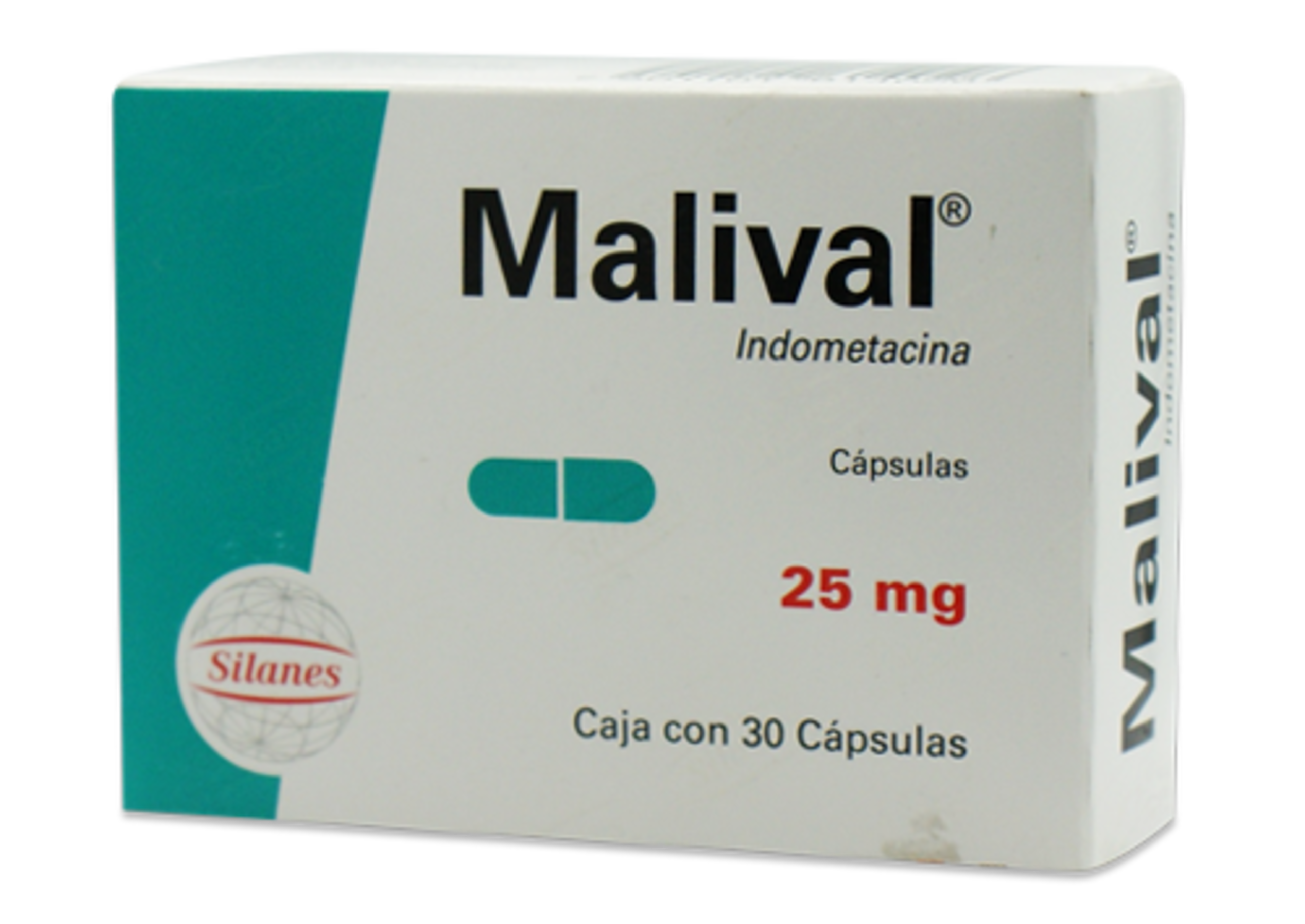 Malival 25 Mg Con 30 Cápsulas