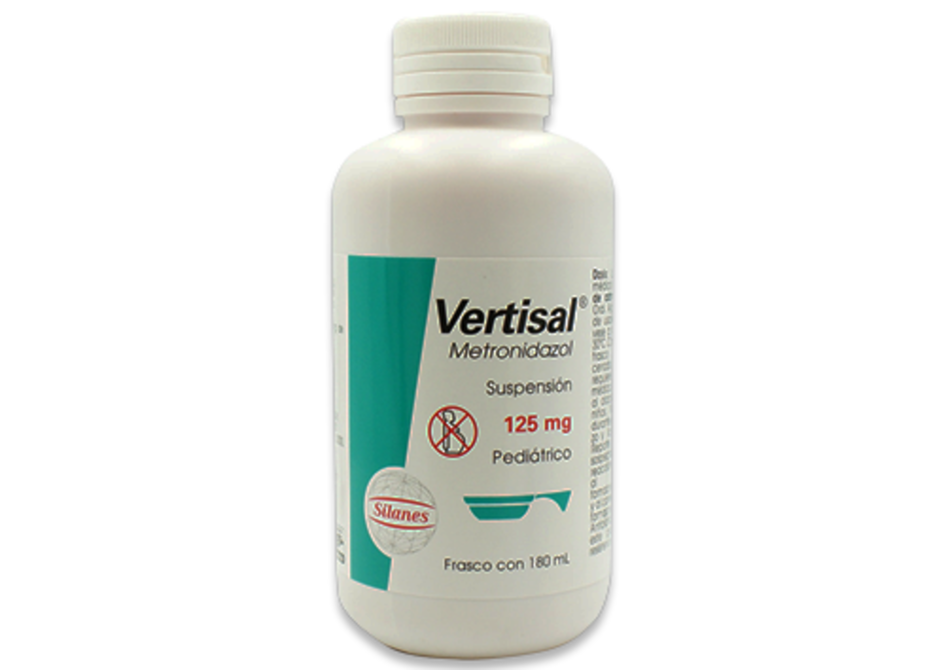 Vertisal Metronidazol 125 Mg Suspensión Pediátrica Con 180 Ml