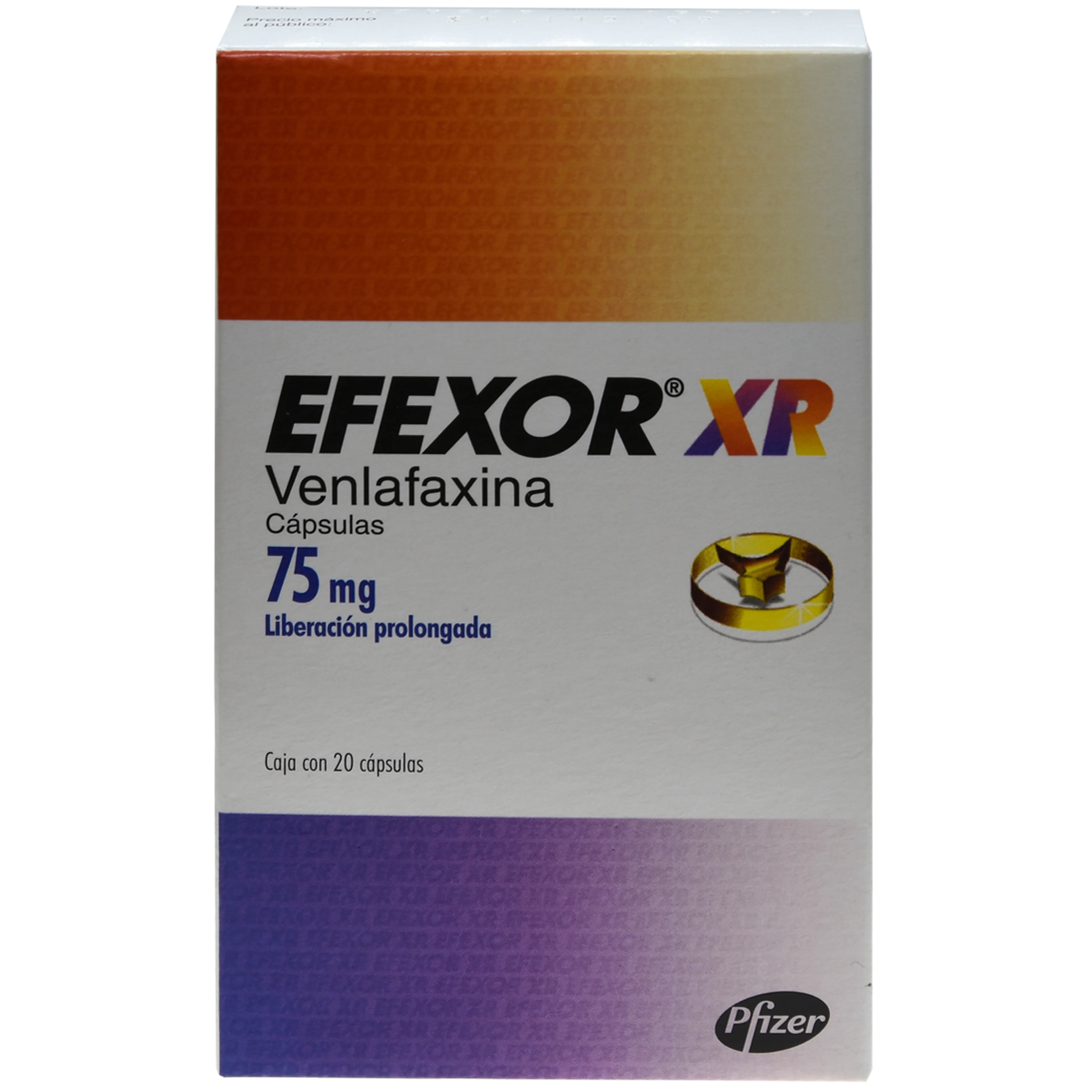 Efexor Xr 75 Mg Con 20 Cápsulas