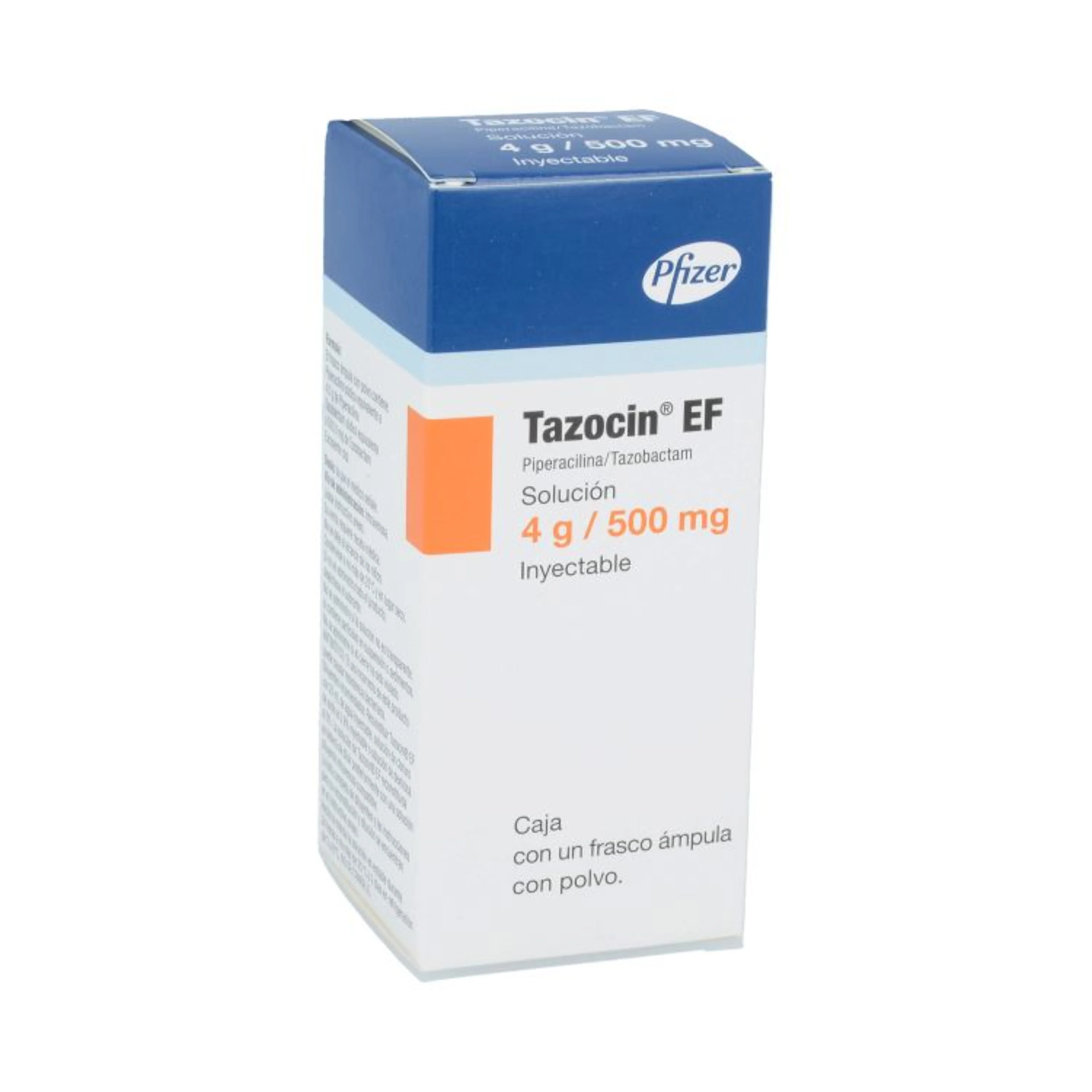 Tazocin Ef Piperacilina Tazobactam 4 G/500 Mg Con 1 Frasco Ámpula
