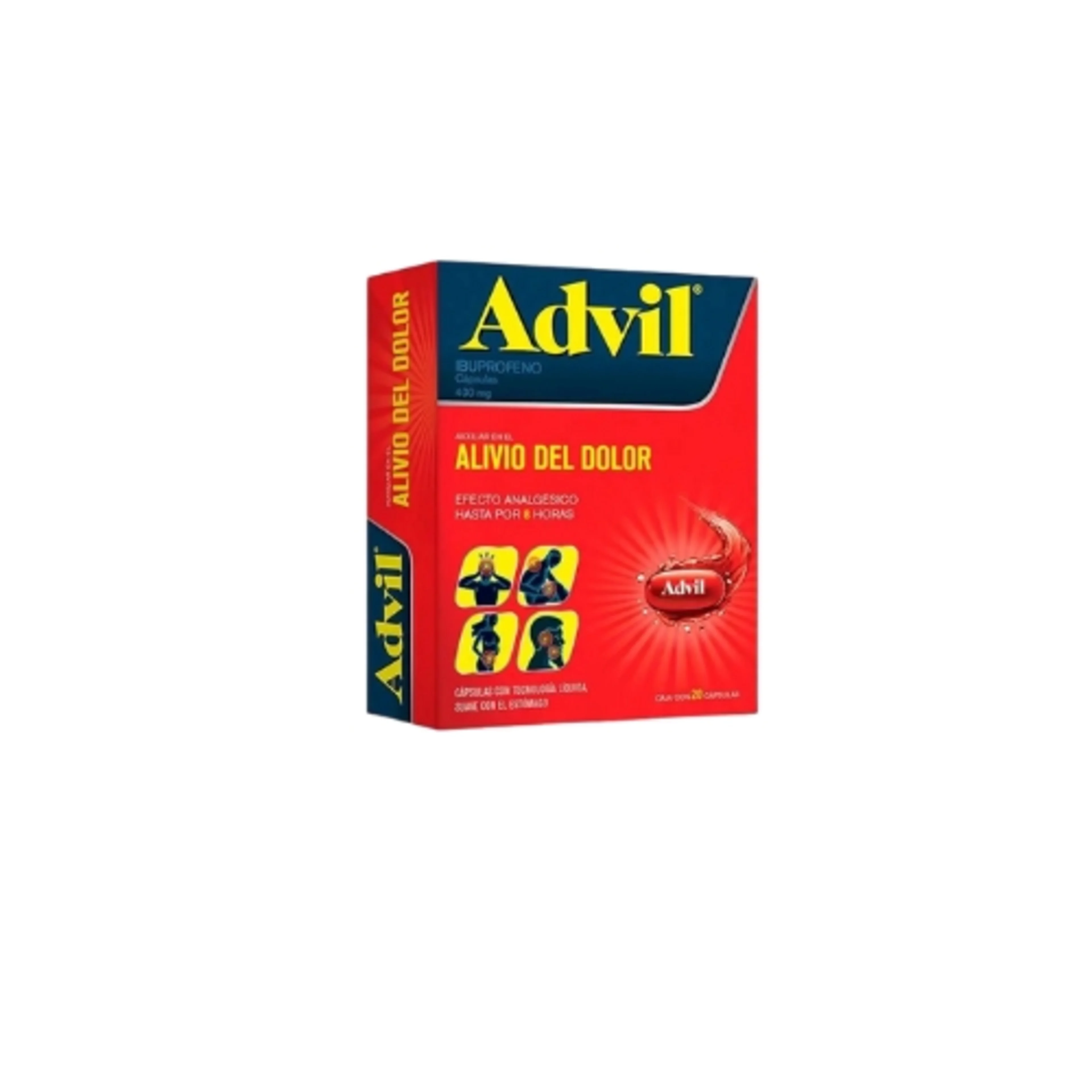 Advil Max 400 Mg Con 20 Cápsulas