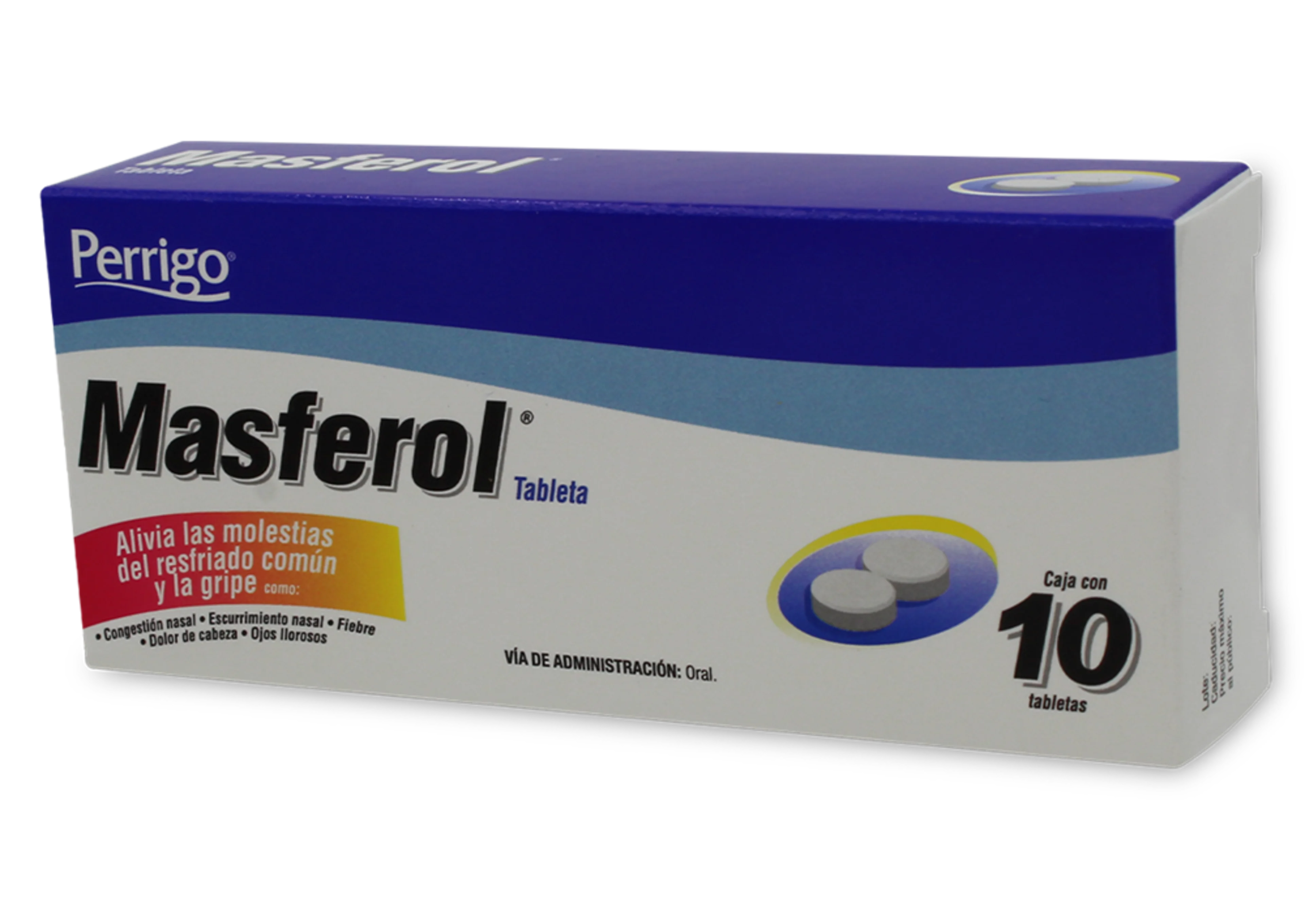 Masferol 500/25/5/4 Mg Con 10 Tabletas