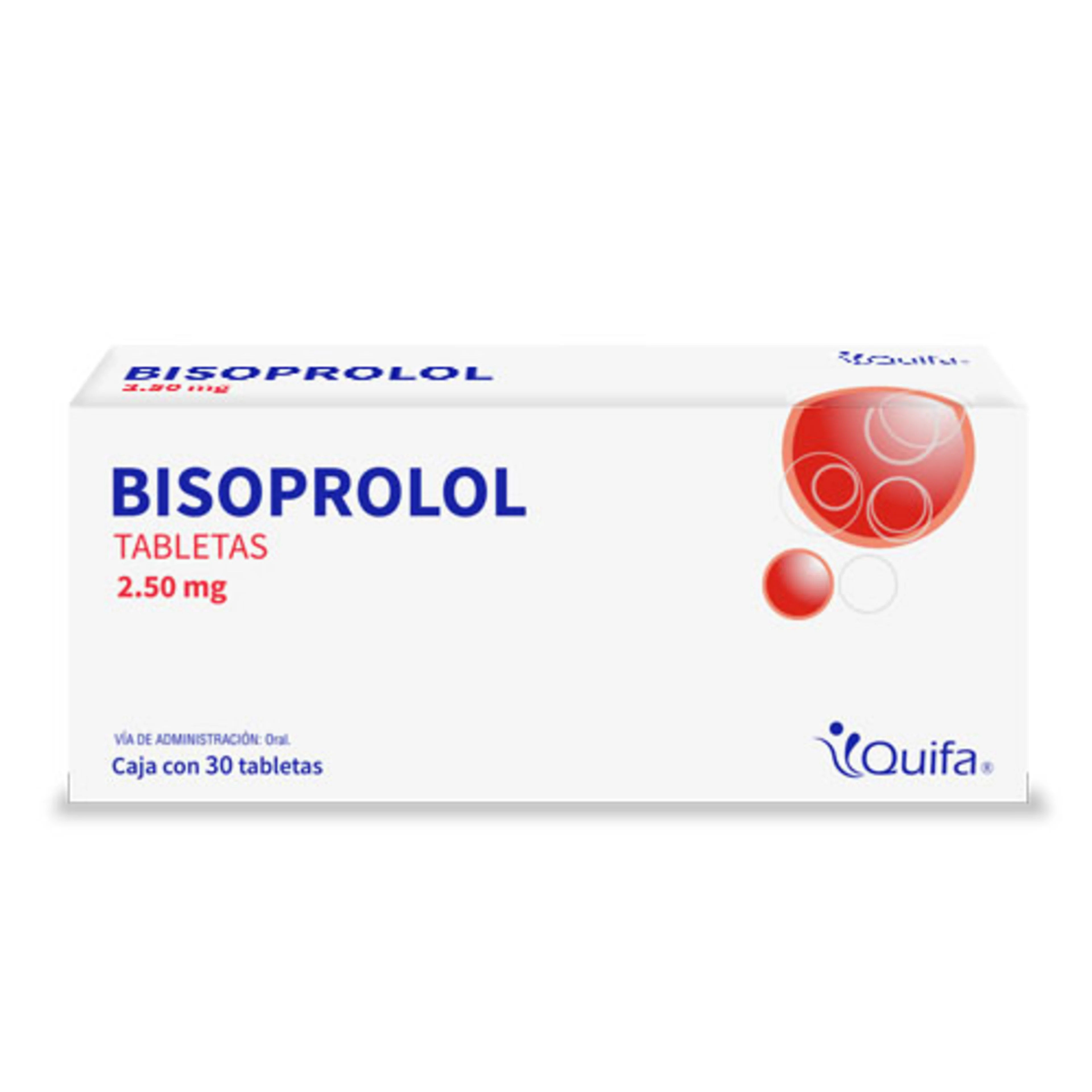 Bisoprolol 2.5 Mg Con 30 Tabletas