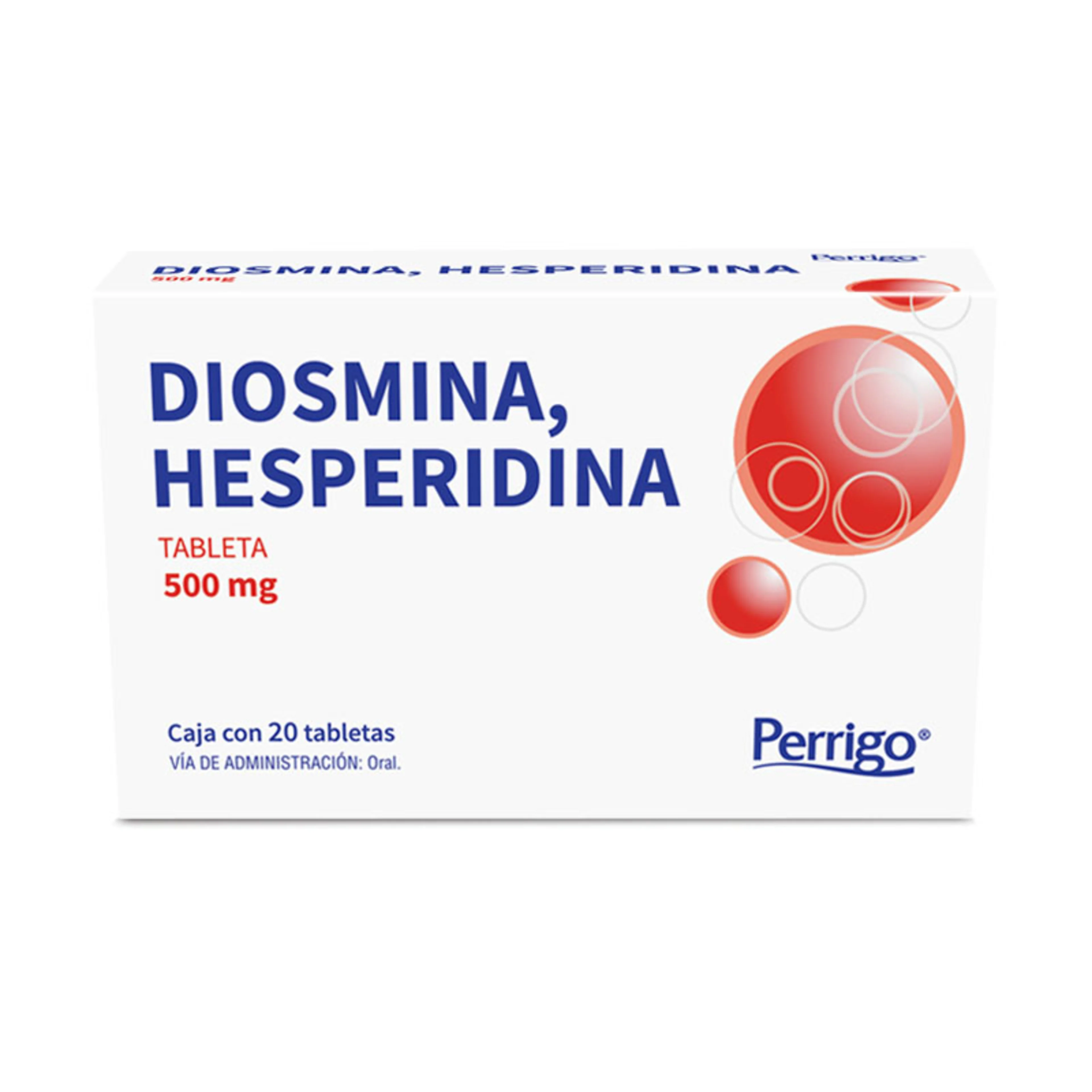 Diosmina Hesperidina 500 Mg Con 20 Tabletas
