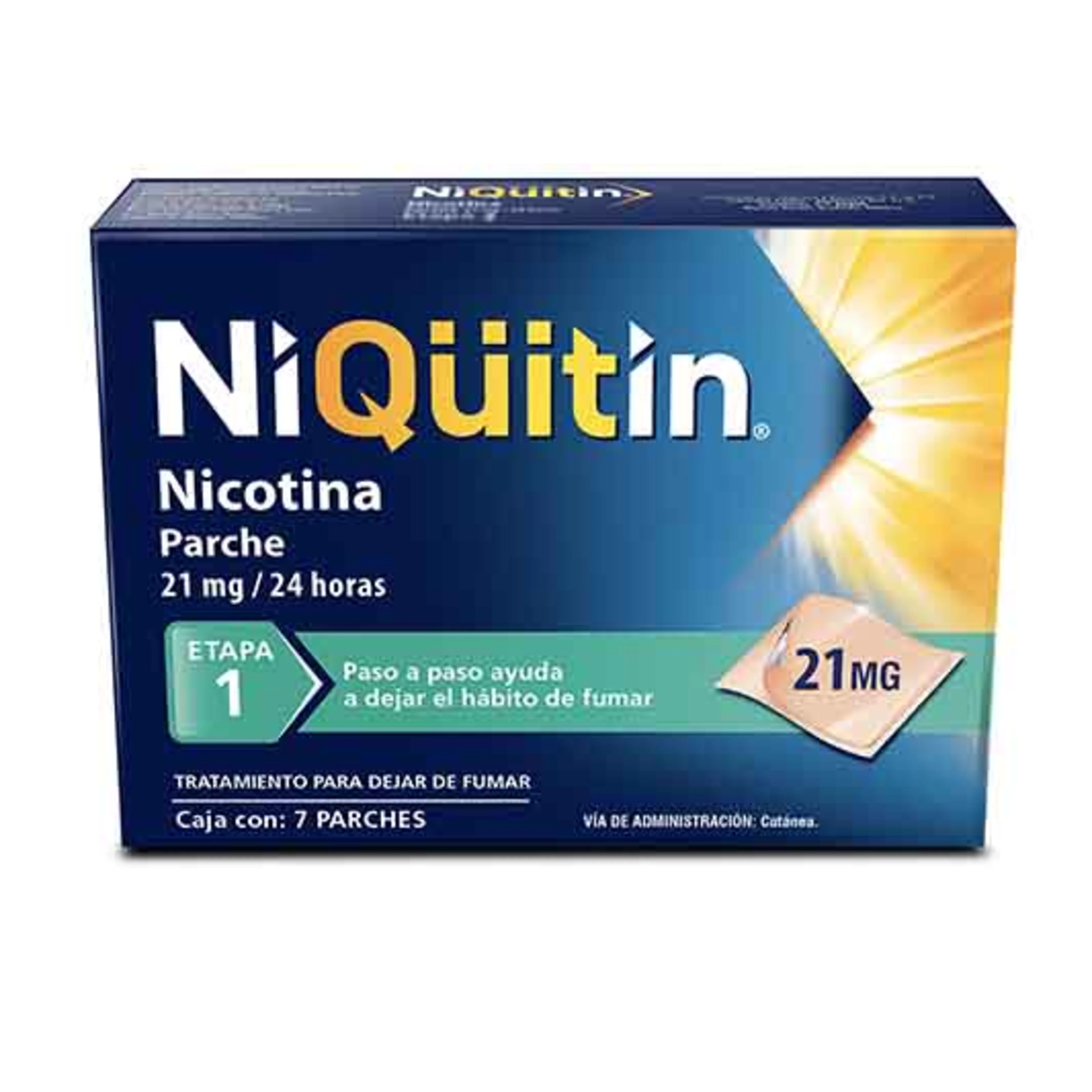 Niquitin 21 Mg Etapa 1 Con 7 Parches