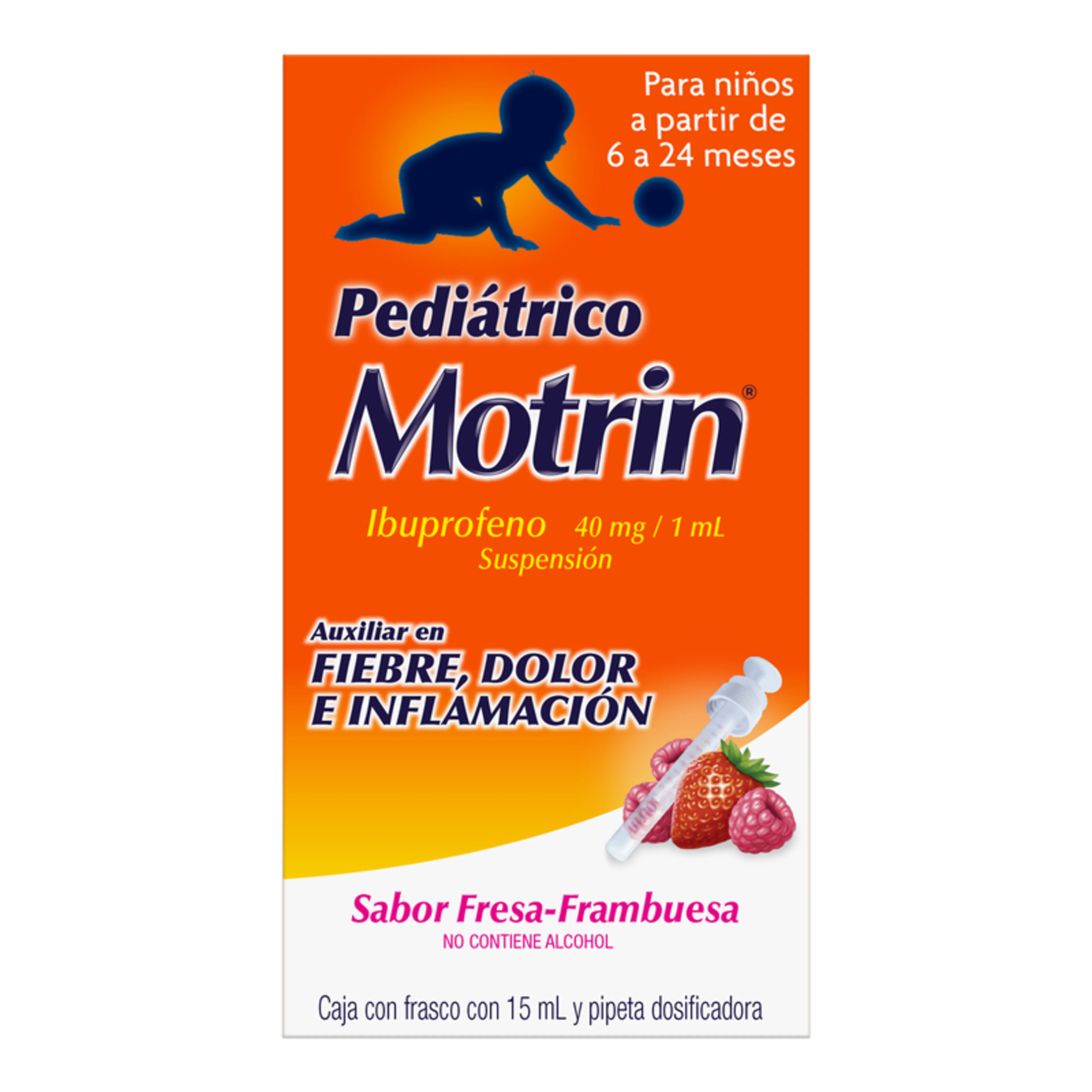 Motrin Pediátrico 40 Mg Suspensión Con 15 Ml