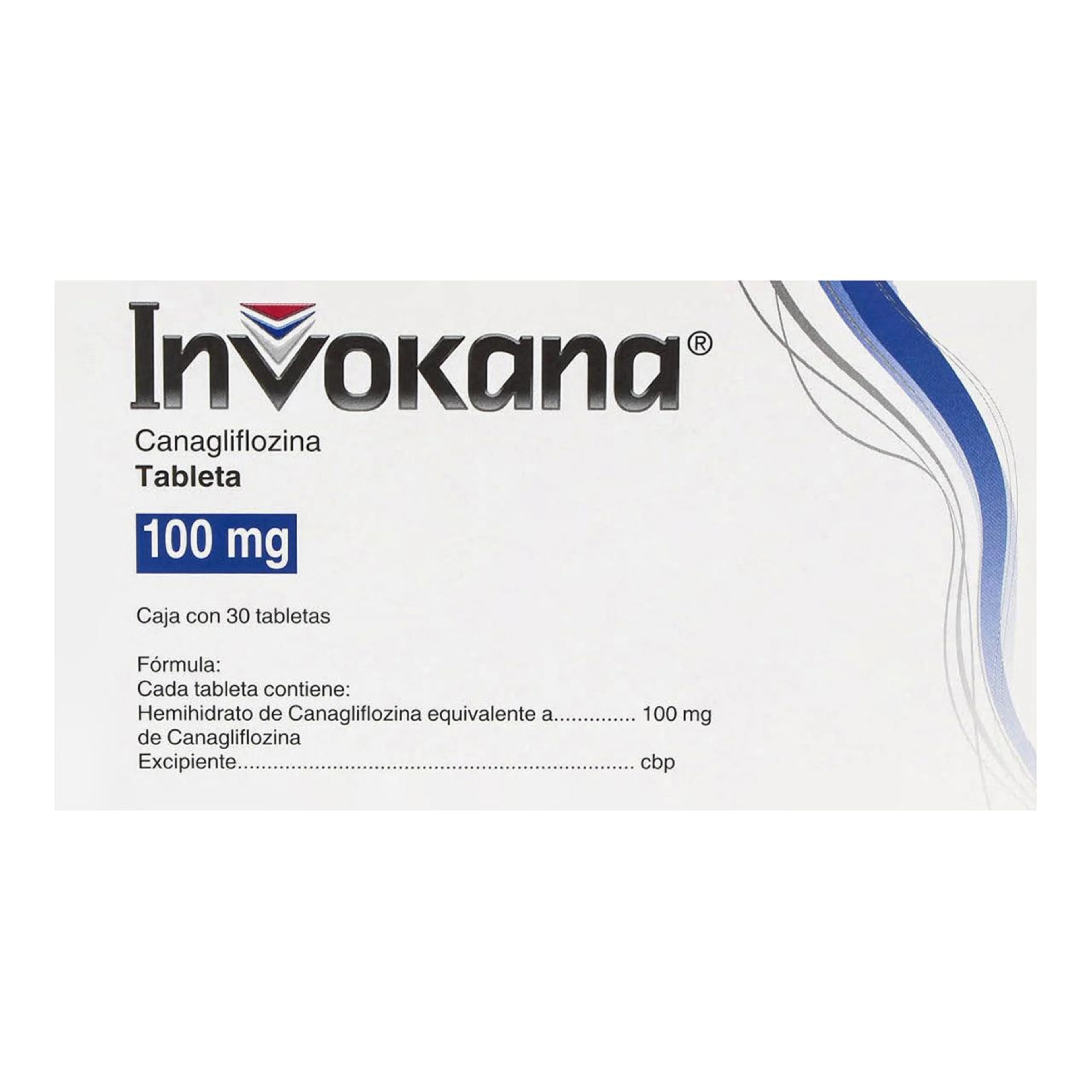 Invokana 100 Mg Con 30 Tabletas