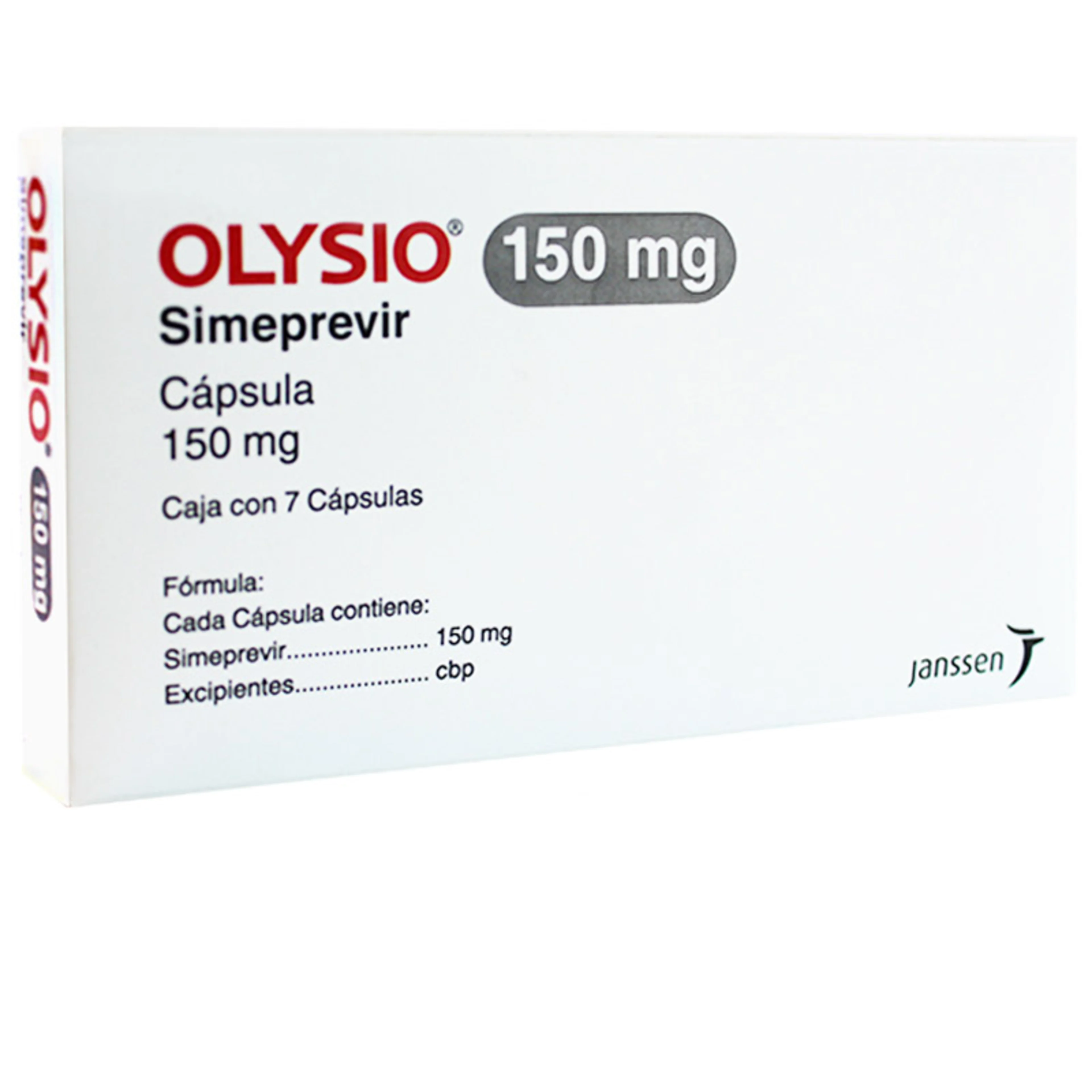 Olysio 7 cápsulas frasco simeprevir sódico 150 mg