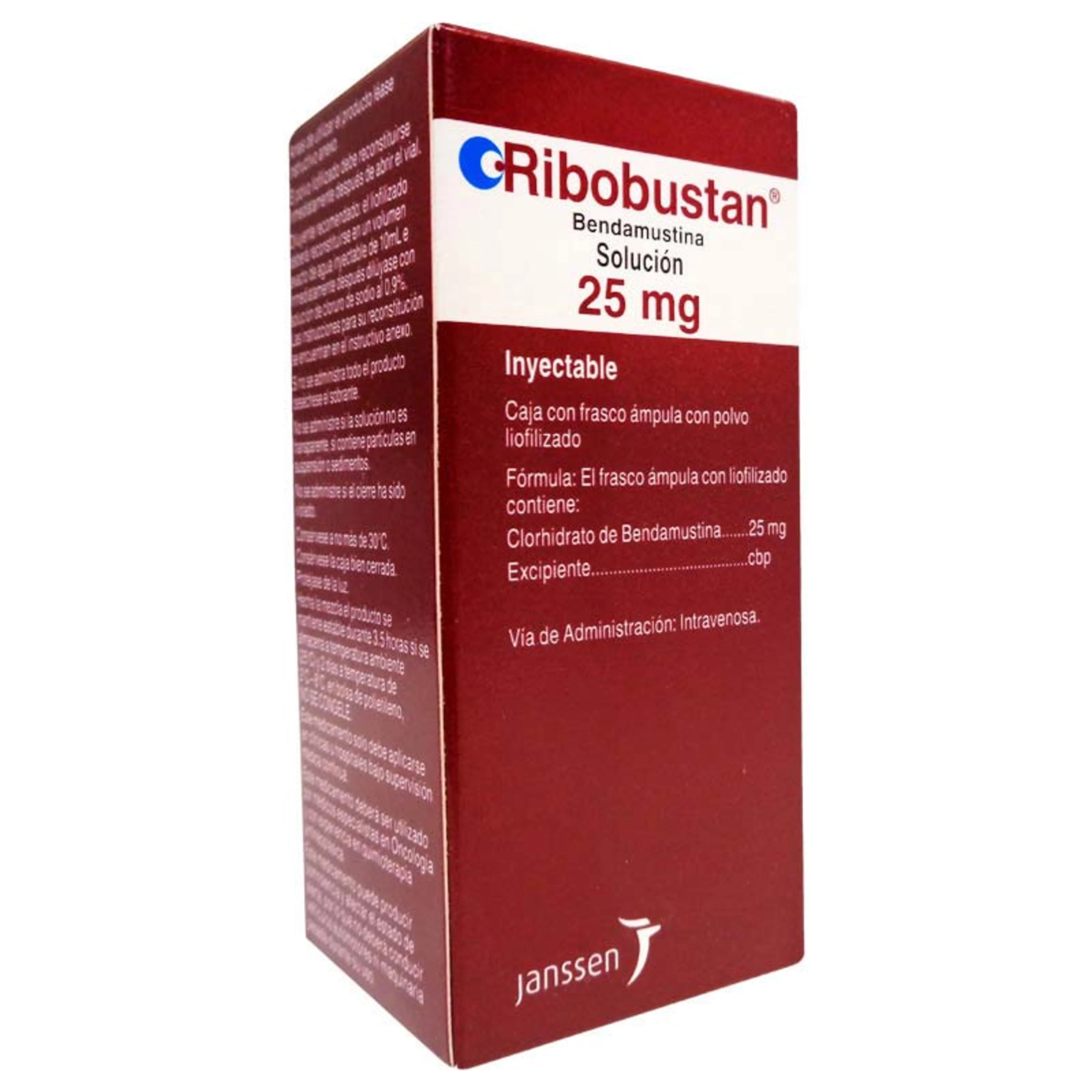 Ribobustan clorhidrato de bendamustina 25 mg con 1 solución inyectable