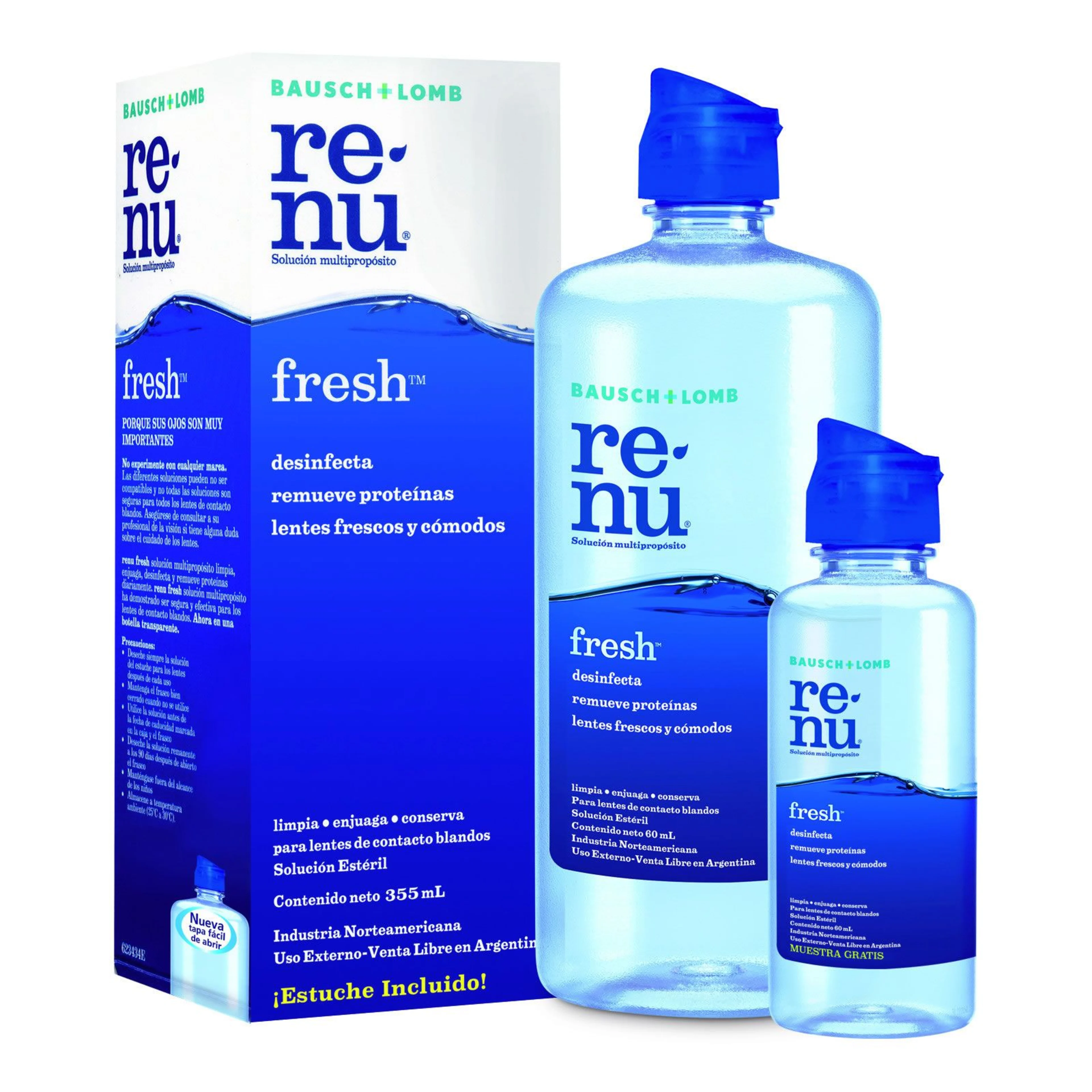 Paquete renu fresh 355 + renu fresh 60 ml
