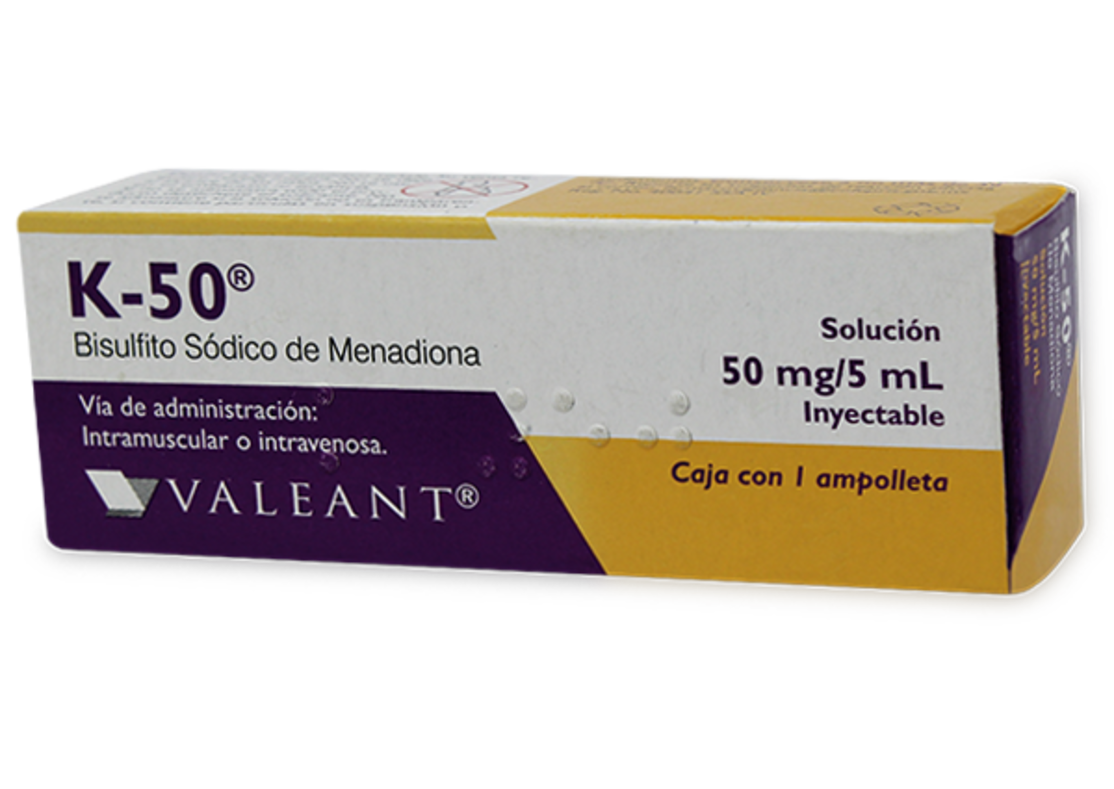 K-50 50 Mg Con 1 Ampolleta